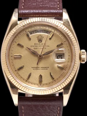 1959 Rolex Day-Date (Ref. 6611B) 18k YG "Champagne Dial"