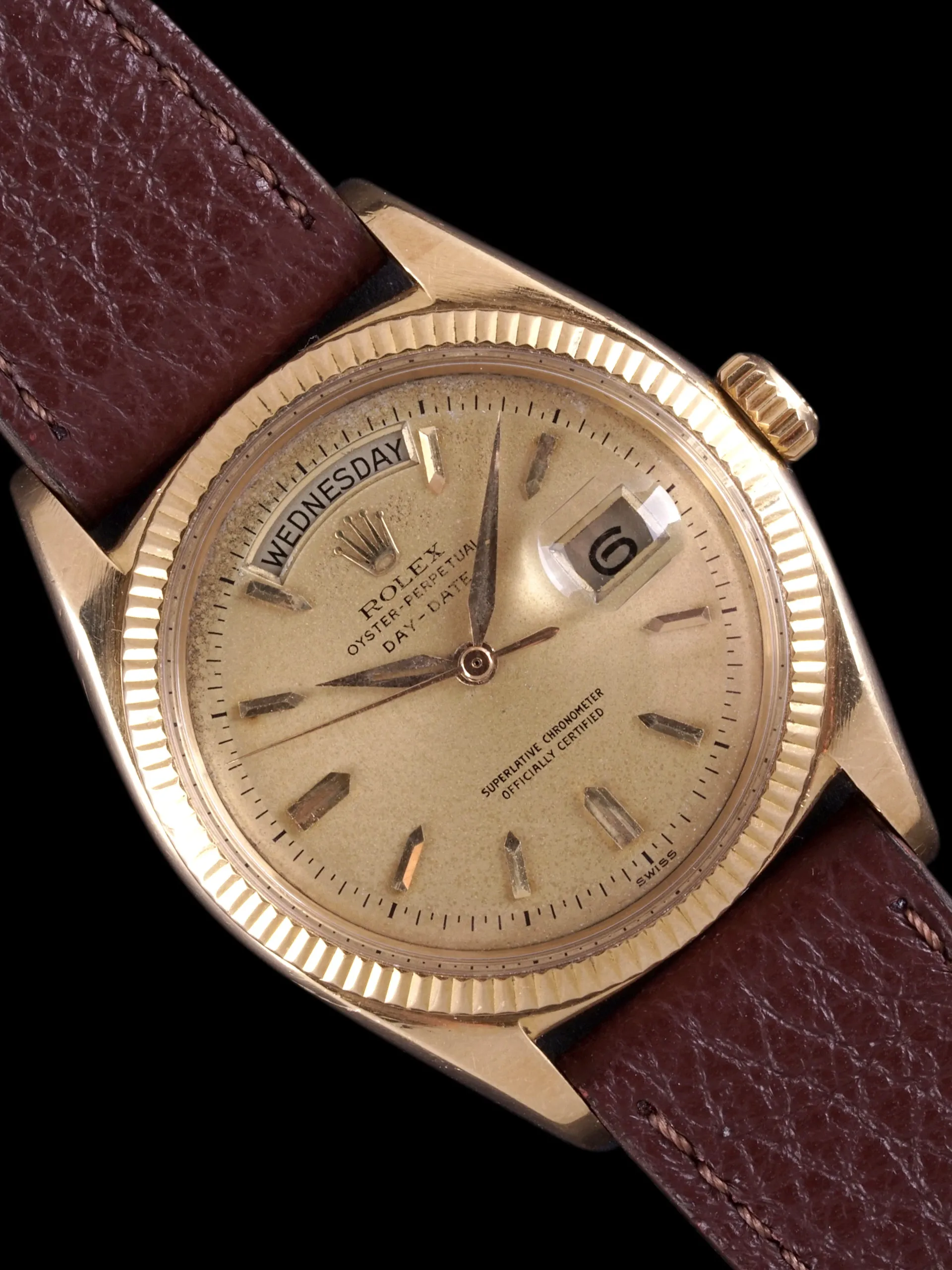 1959 Rolex Day-Date (Ref. 6611B) 18k YG "Champagne Dial"