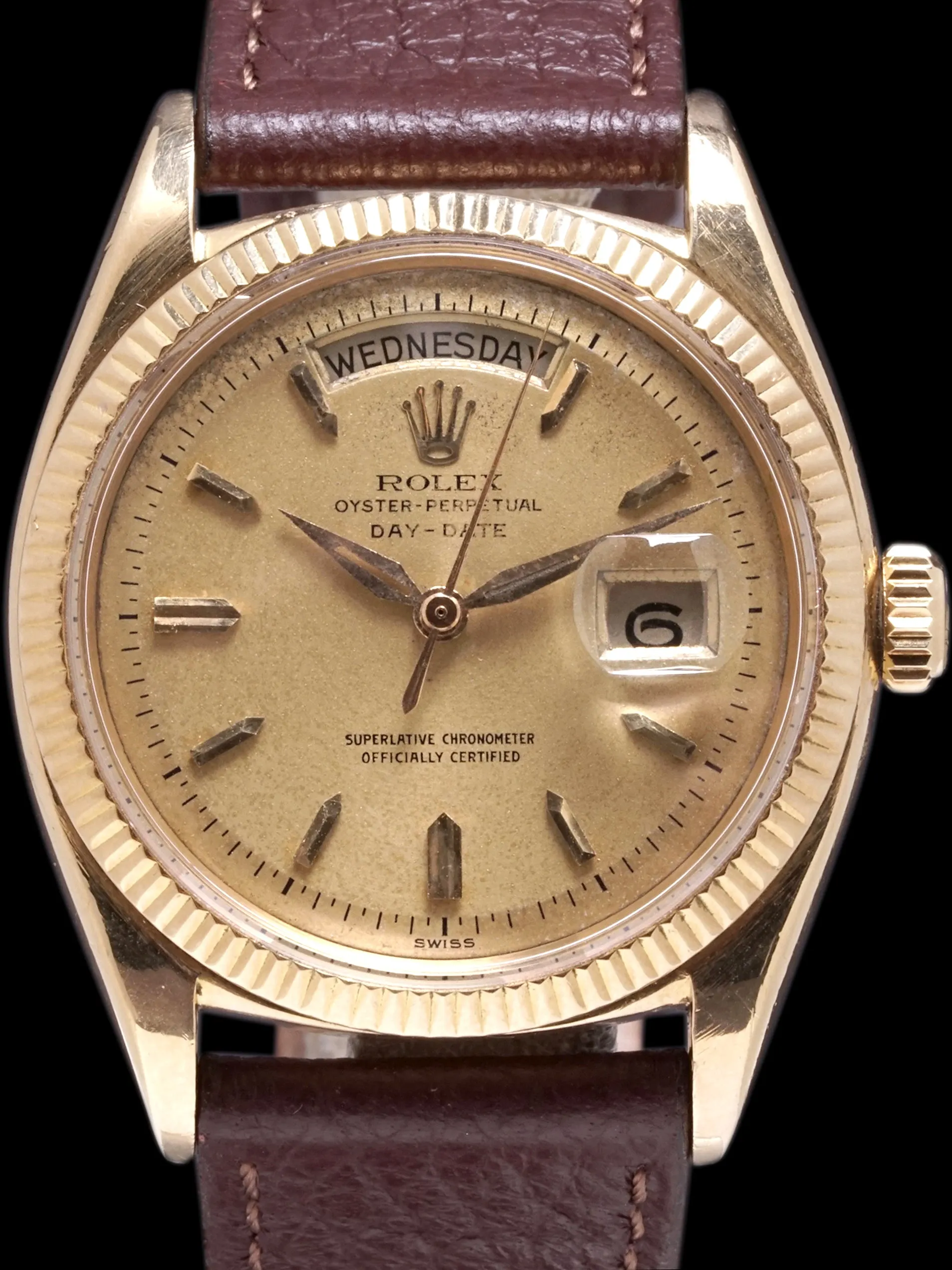 1959 Rolex Day-Date (Ref. 6611B) 18k YG "Champagne Dial"