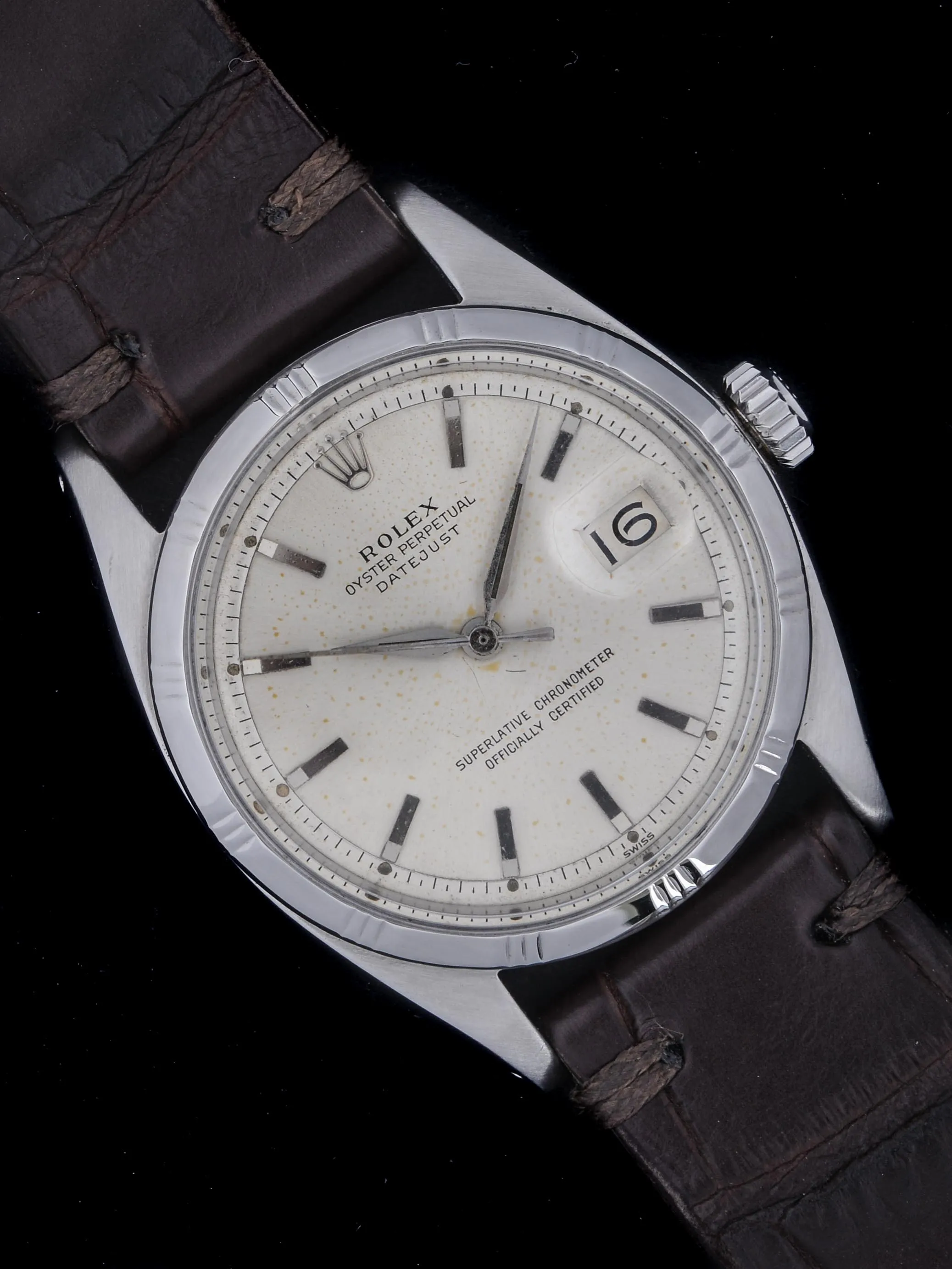 1961 Rolex Datejust (Ref.1603) "SWISS Only" Bamboo Bezel