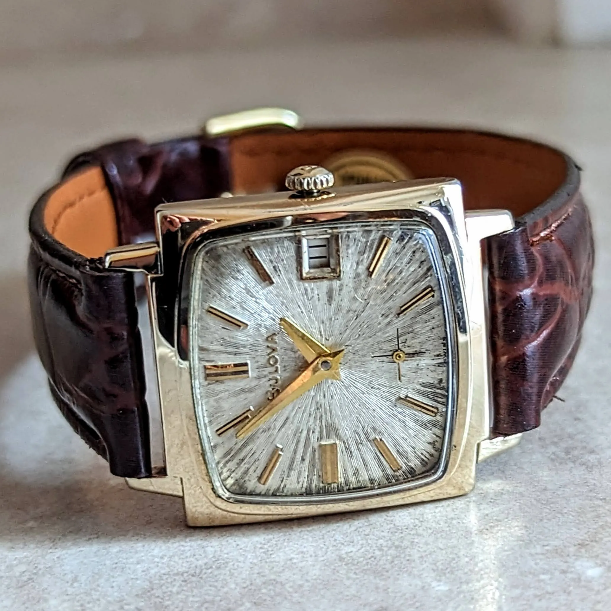 1967 BULOVA Date King “GG” Wristwatch 17 Jewels Cal. 11ALD Swiss Made Watch