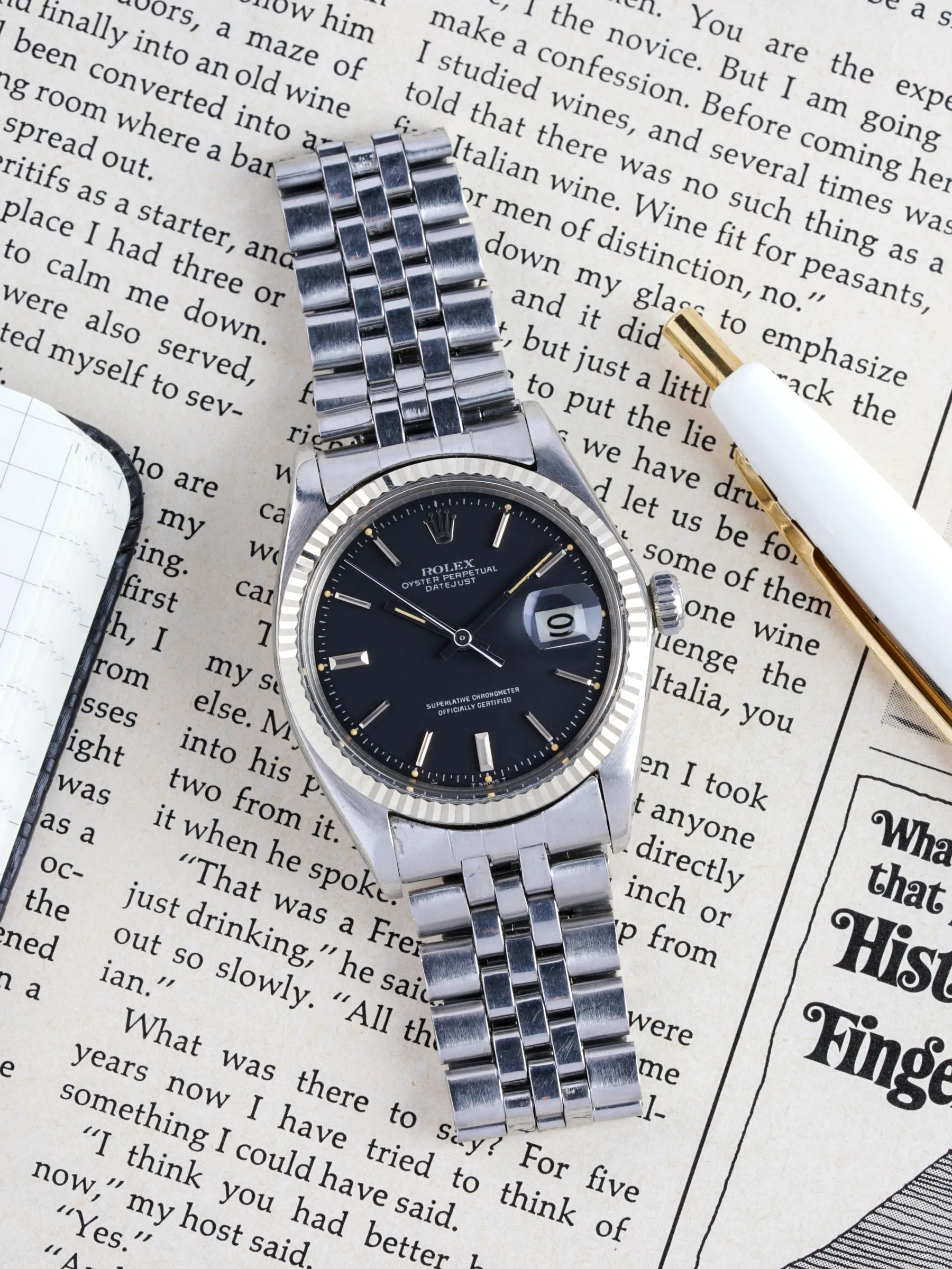 1968 Rolex Datejust (Ref. 1601) Matte Black Dial