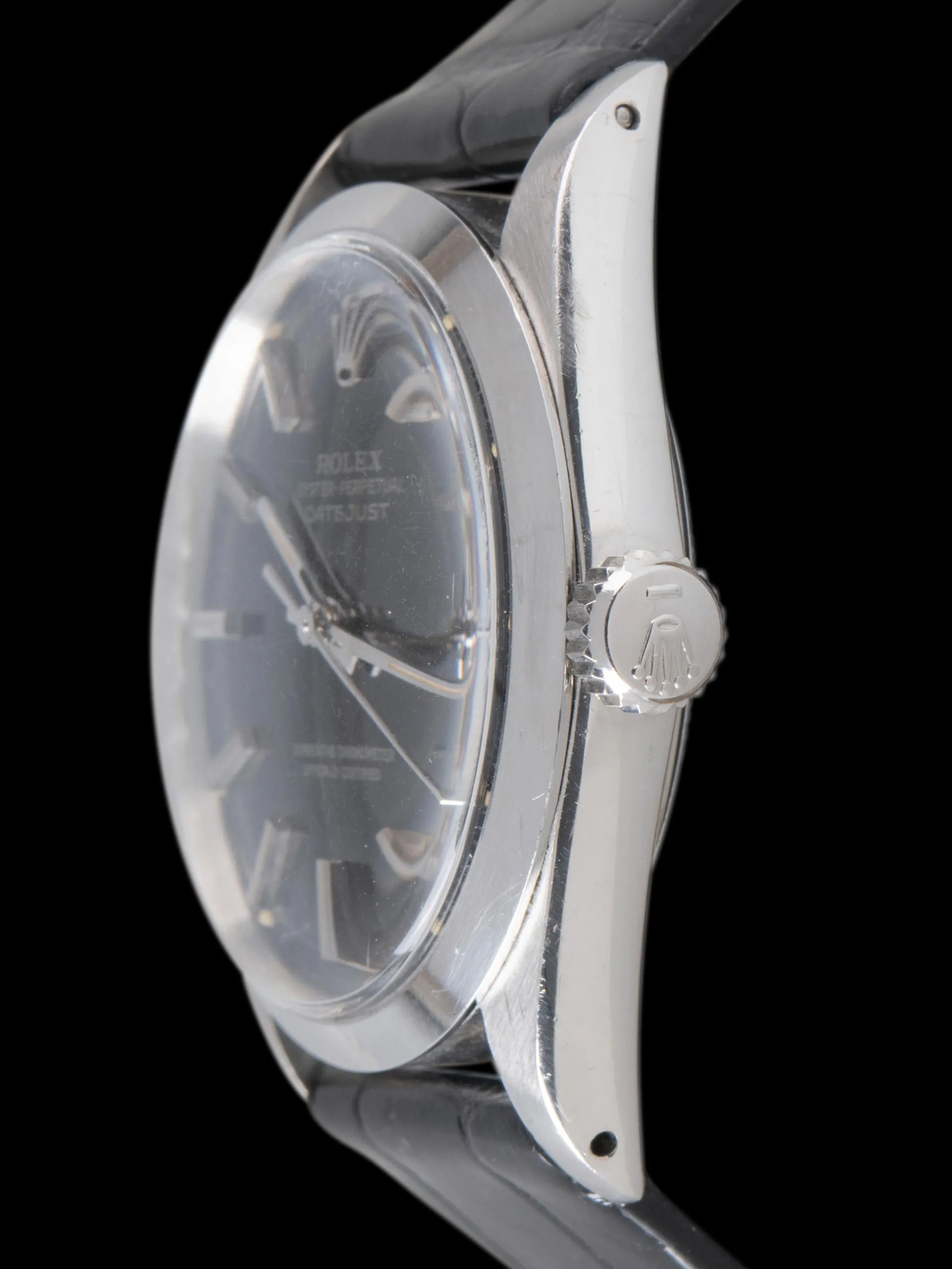 1971 Rolex Datejust (Ref. 1600) Glossy Black Dial W/ Silver Print