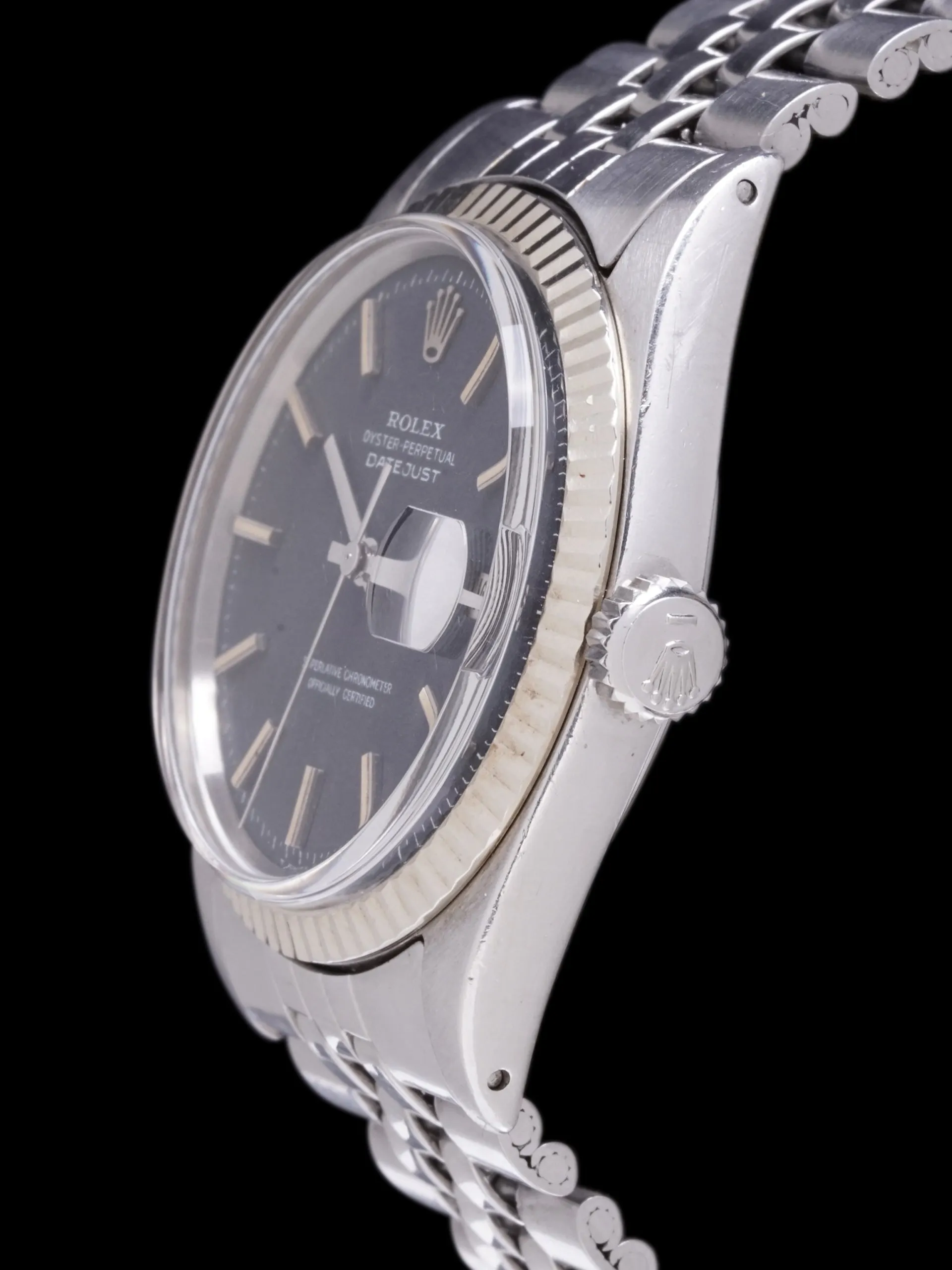 1971 Rolex Datejust (Ref. 1601) Non-Luminous Black "Confetti Dial"