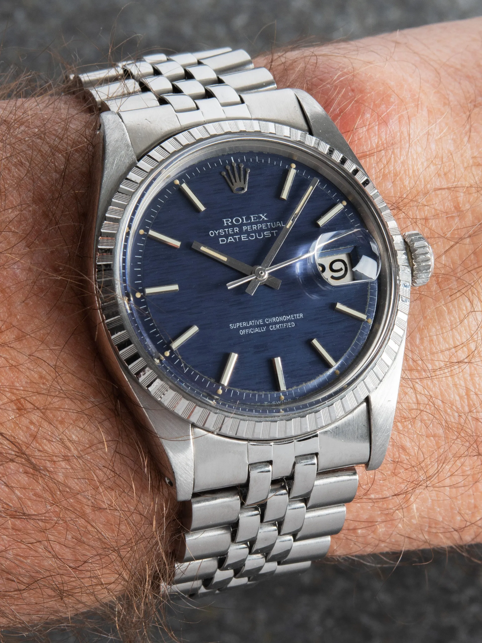 1971 Rolex Datejust (Ref. 1603) Blue Mosaic Dial