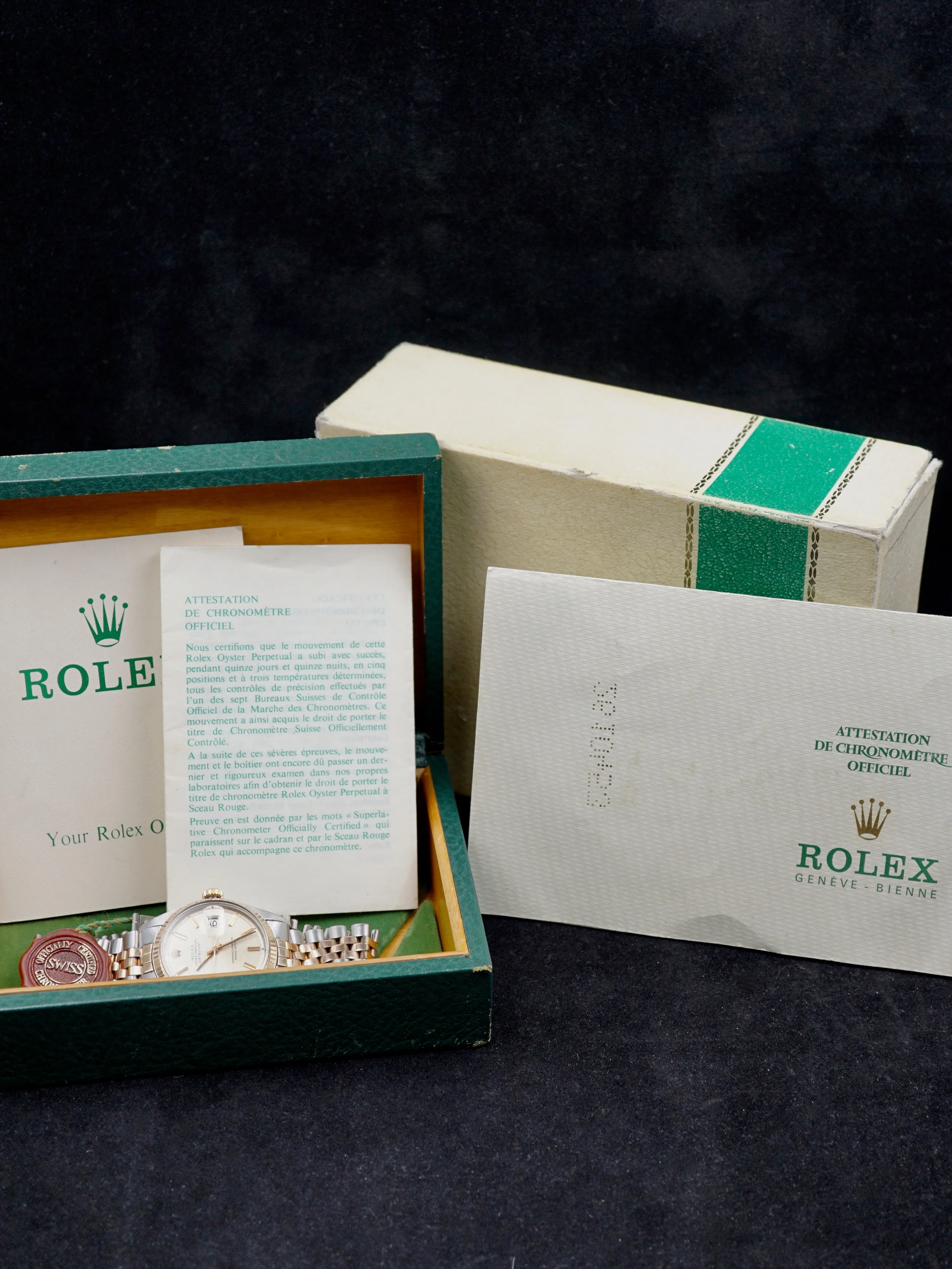 1971 Rolex Datejust Rose Gold & Stainless Steel (Ref. 1601) W/ Box and Papers
