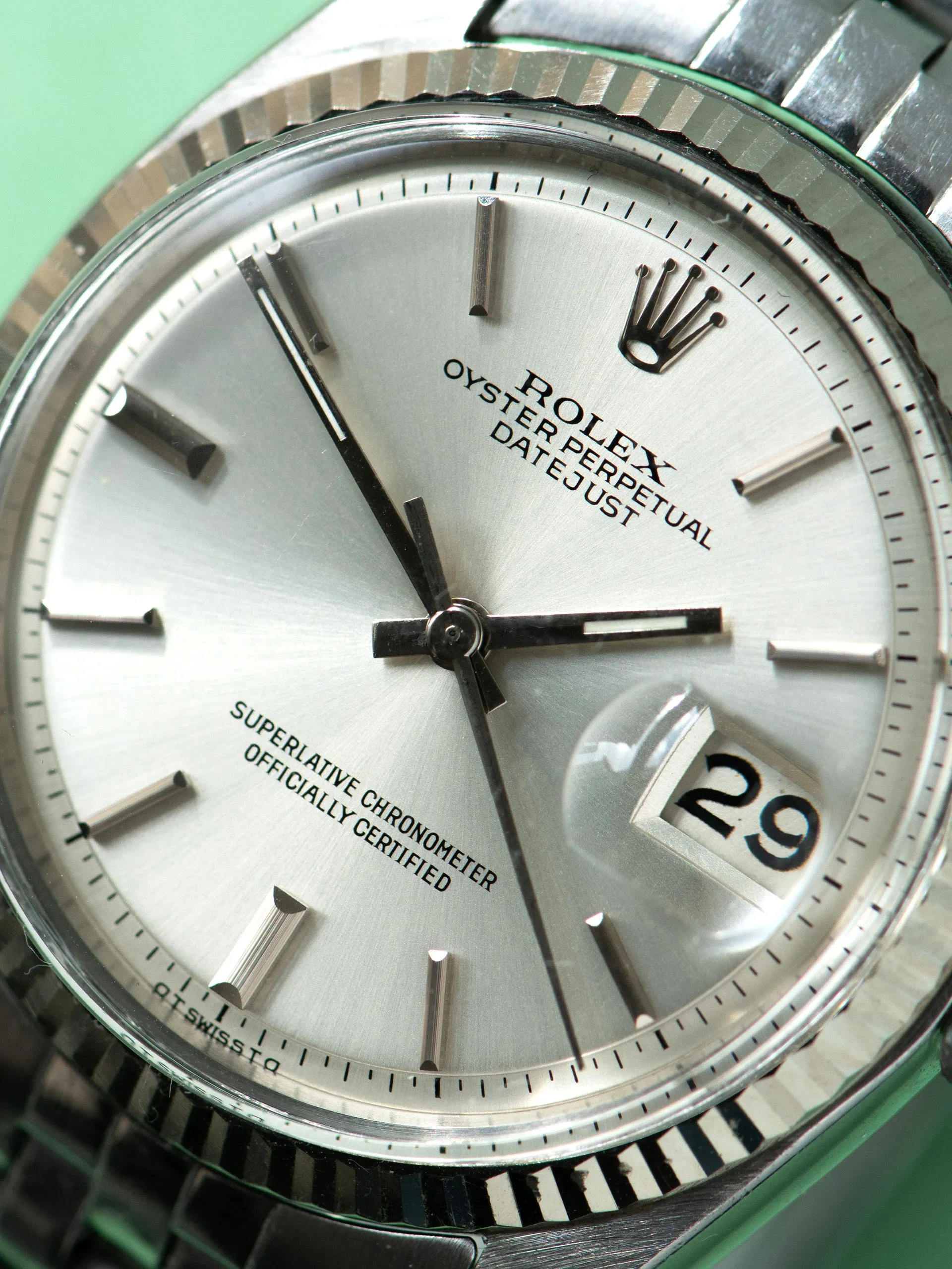 1974 Rolex Datejust (Ref. 1601) Non-Luminous Silver "Sigma" Dial