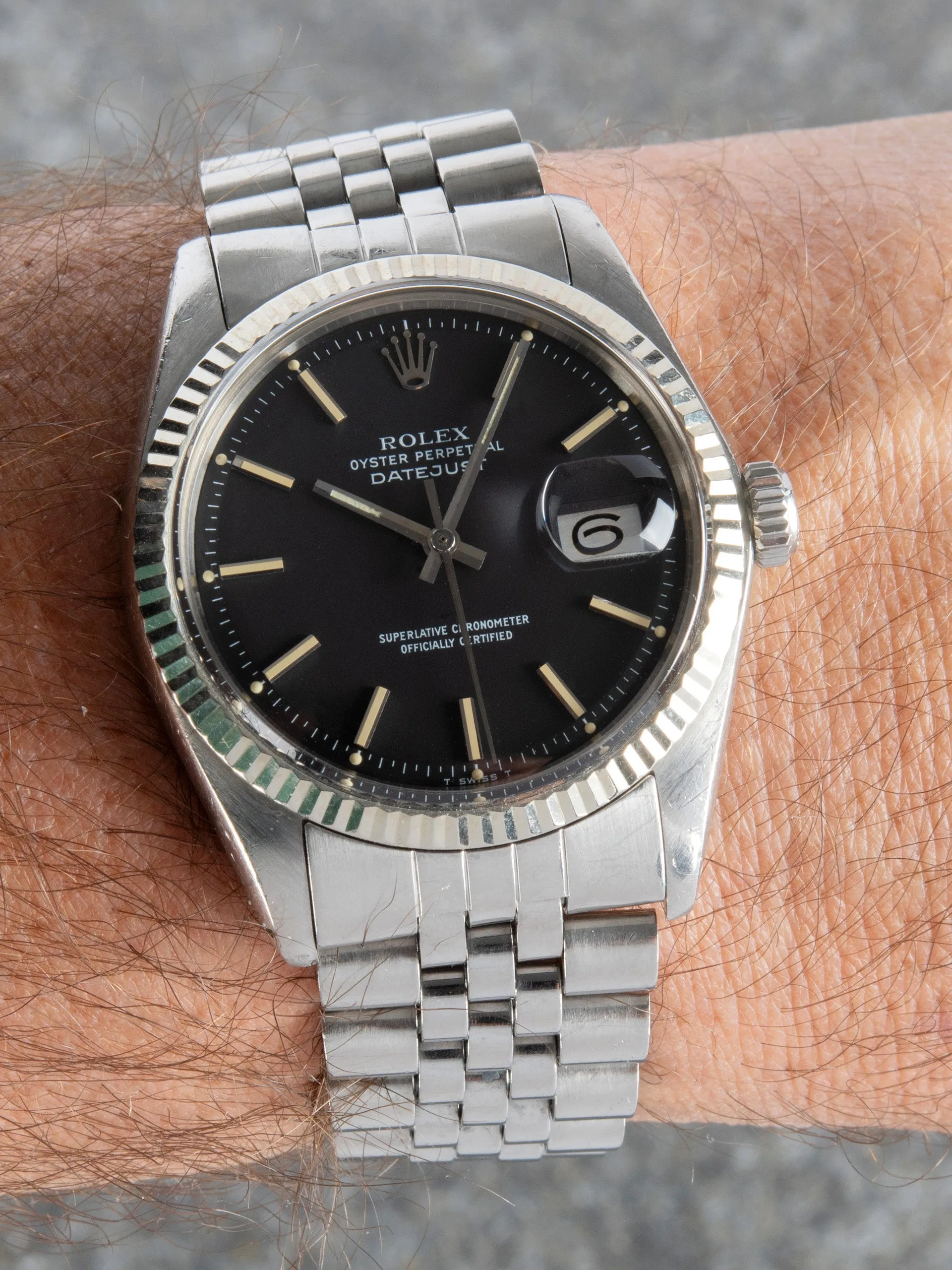 1975 Rolex Datejust (Ref. 1601) Matte Black Dial