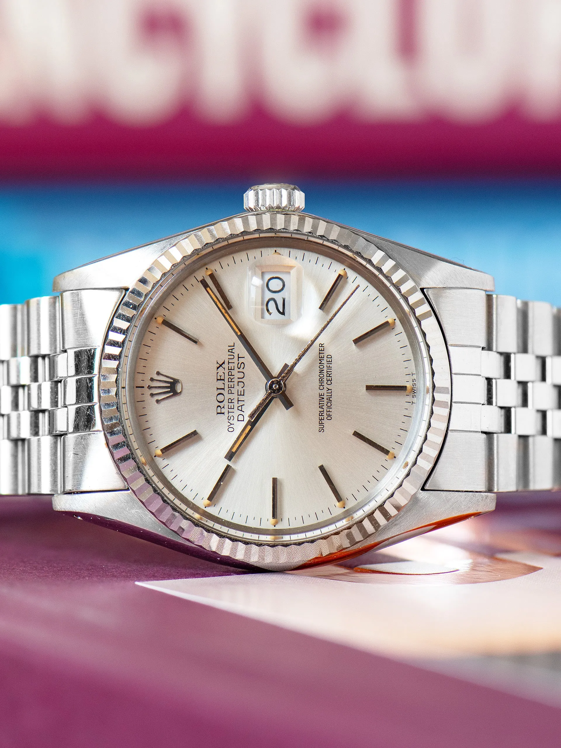 1984 Rolex Datejust (Ref. 16014) Silver Dial W/ Vivid Patina