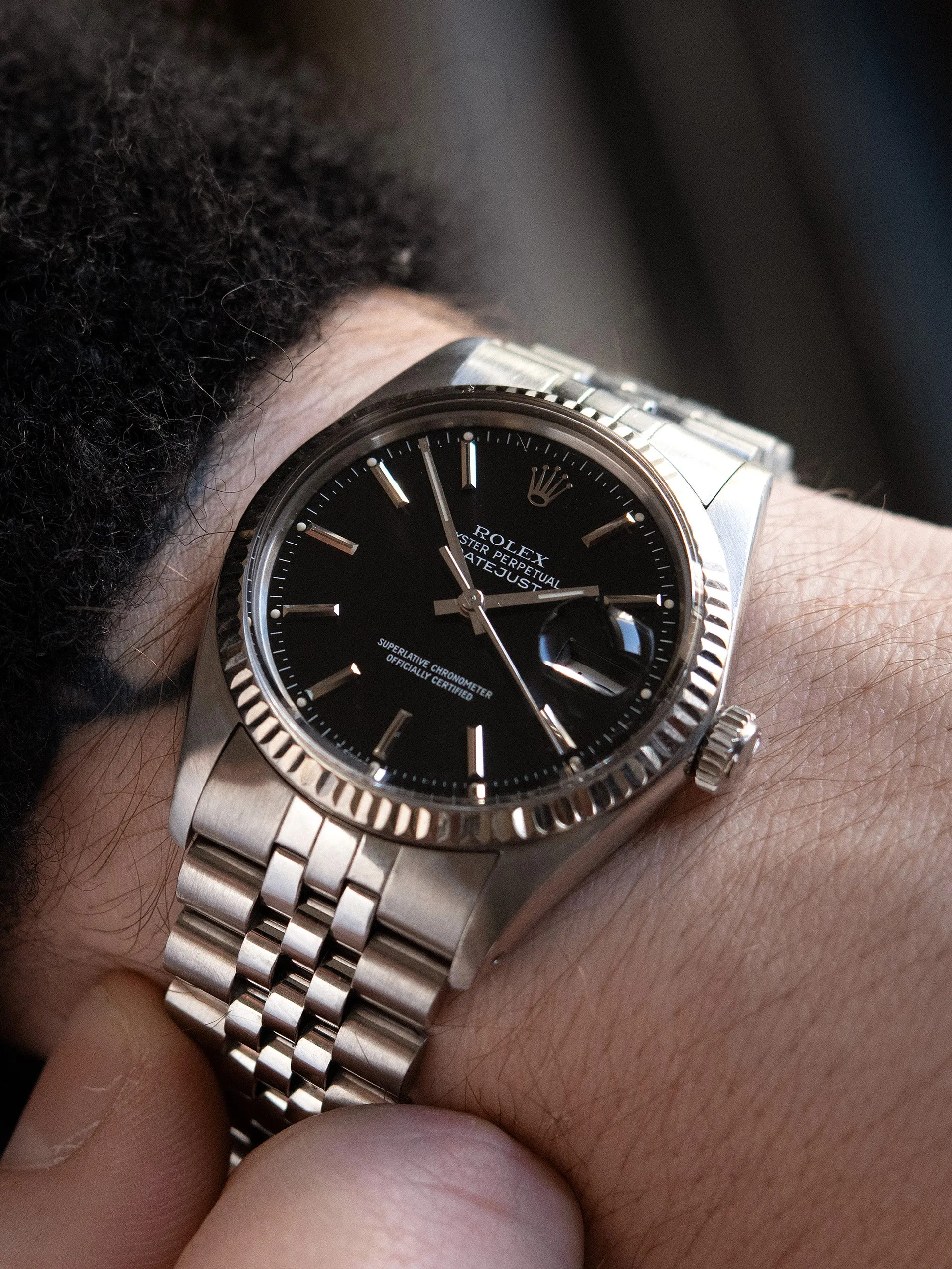 1987 Rolex Datejust (Ref. 16014) Black Dial W/ Boxes, Hangtags, & Booklets