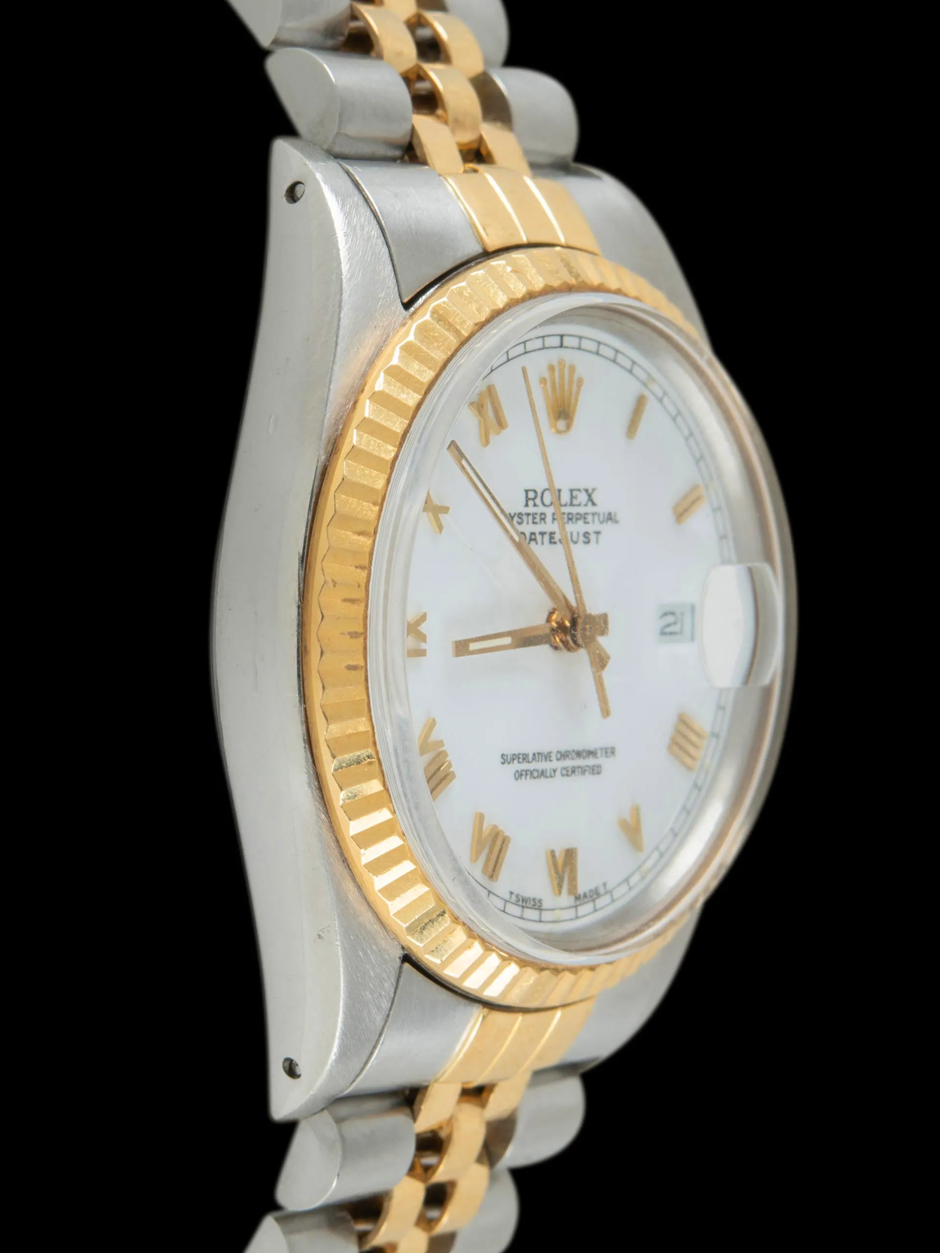 1987 Rolex Two-Tone Datejust (Ref. 16013) White Roman Dial
