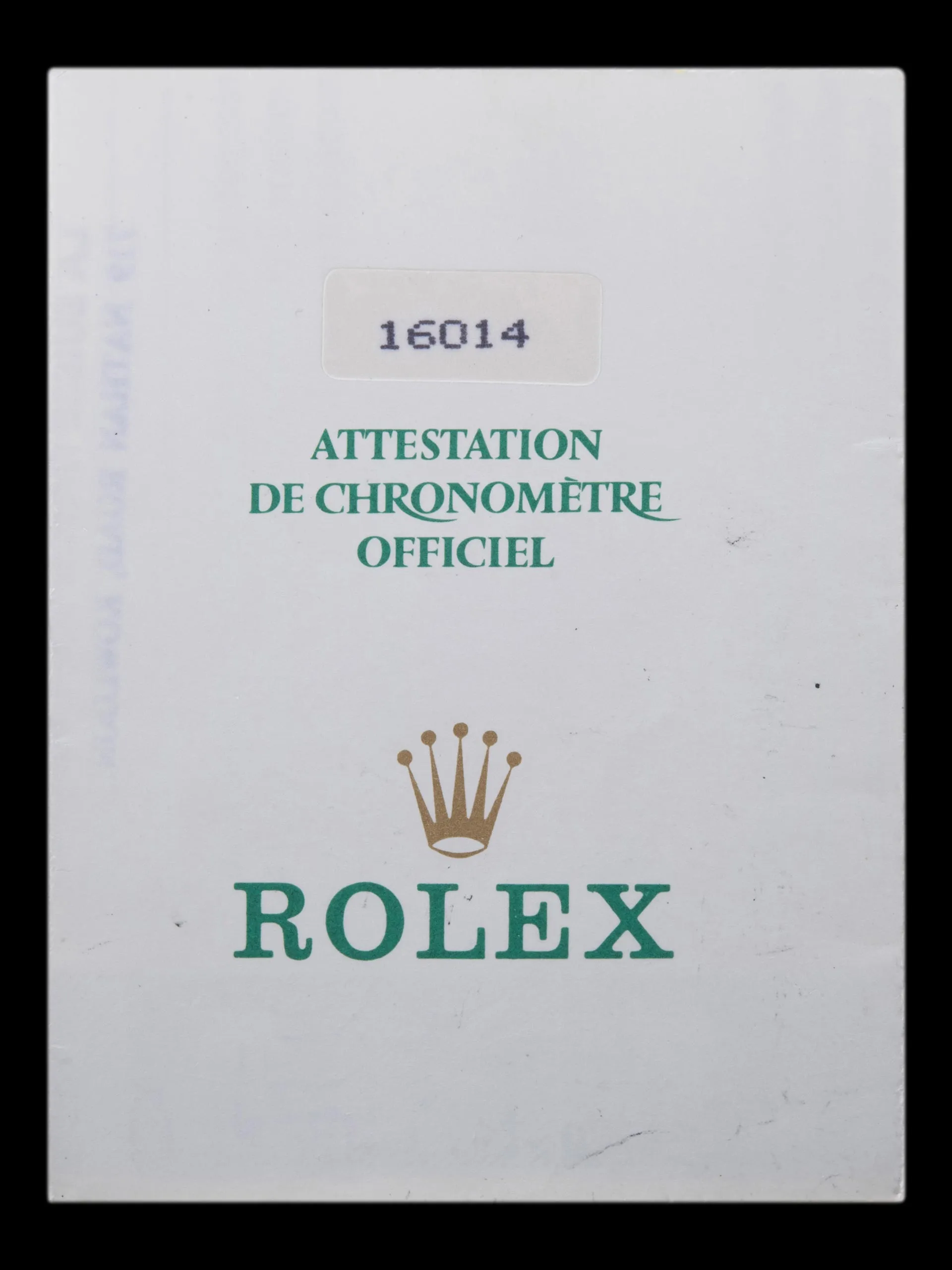 1988 Rolex Datejust (Ref. 16014) Silver Linen Dial W/ Papers