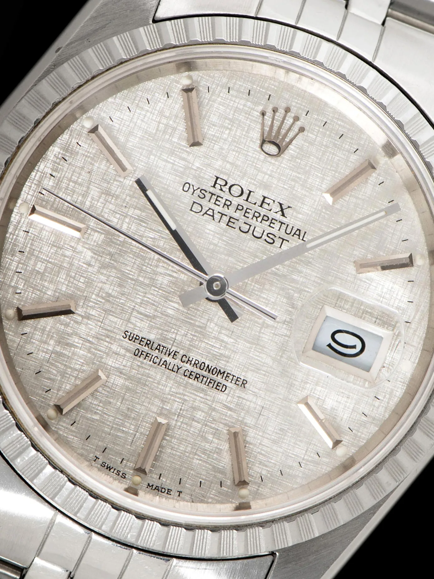 1988 Rolex Datejust (Ref. 16220) Silver Linen Dial