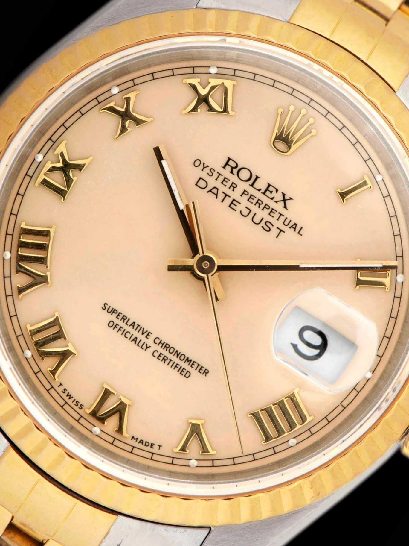 1989 Rolex Two-Tone Datejust (Ref. 16233) "Peaches & Cream" Roman Numeral Dial