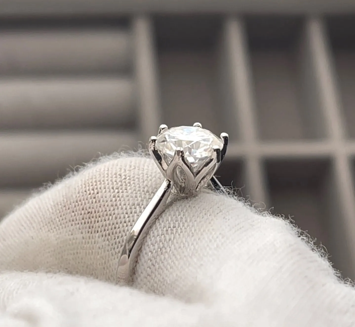 2 Carat Moissanite Engagement Ring | Womens Engagement Ring | Moissanite Wedding Ring | Moissanite Ring | Moissanite Rings | Womens Ring