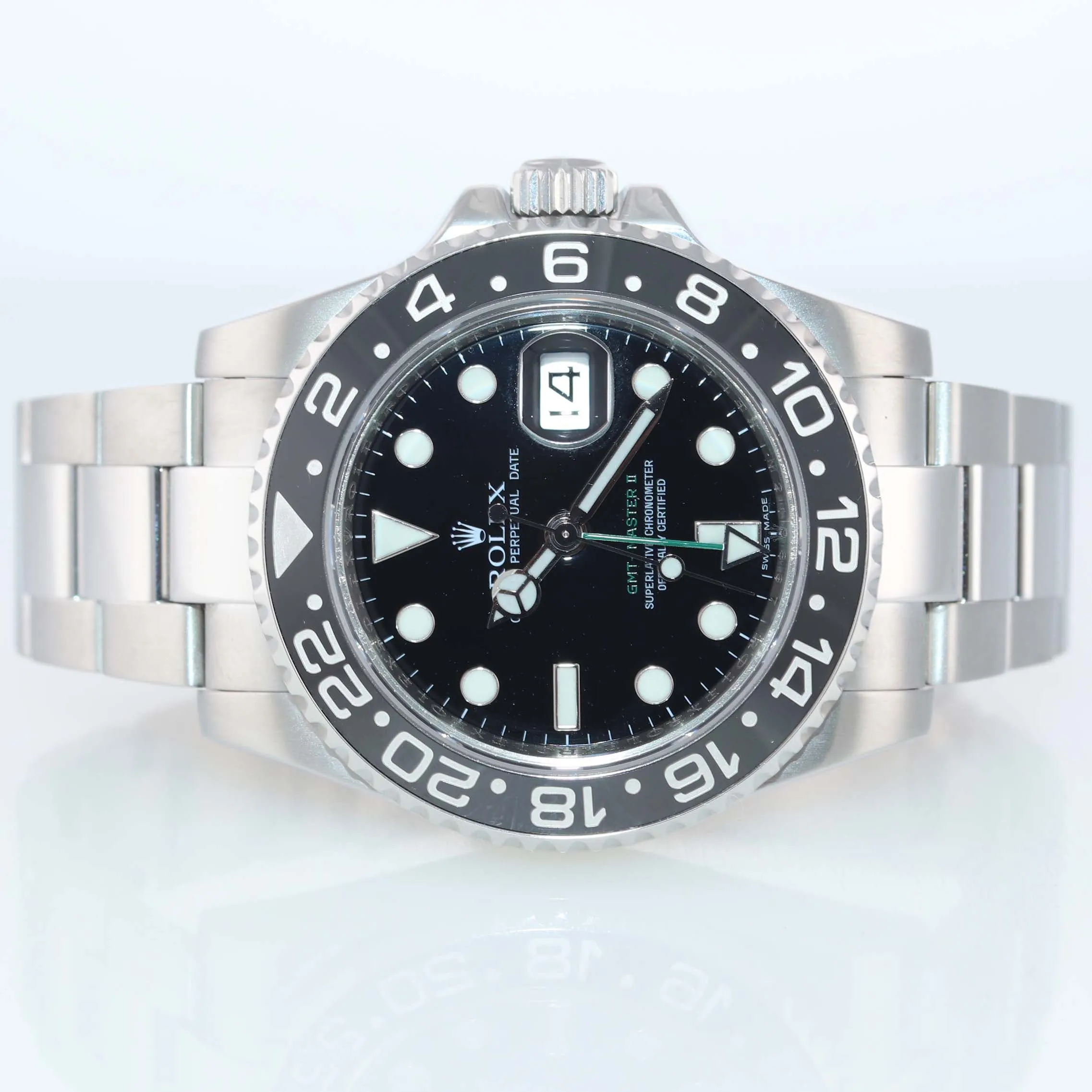 2008 Warranty Papers Rolex GMT Master II 116710 Steel Black Ceramic Watch Box