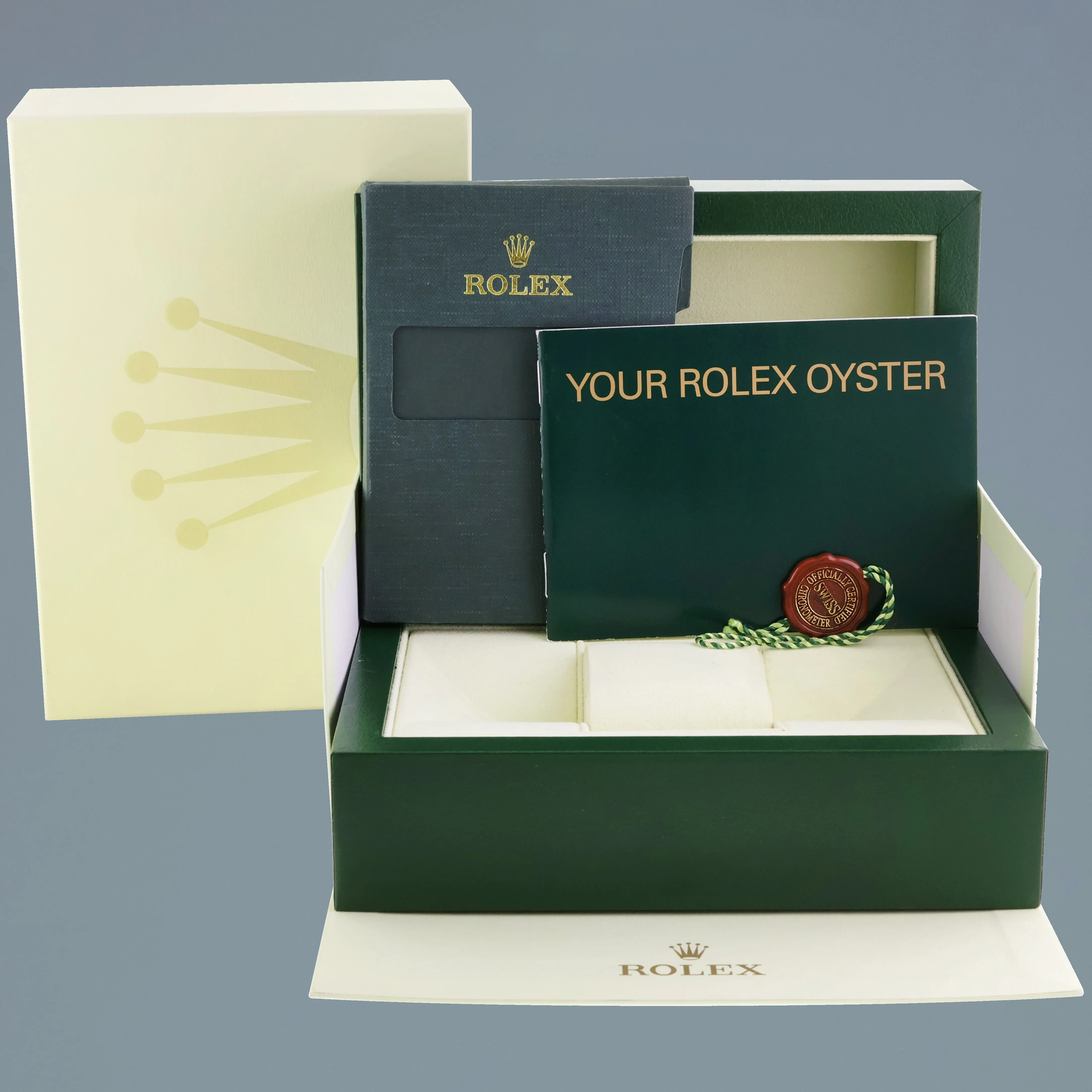 2009 MINT Rolex Yacht-Master 16623 Blue Two Tone Steel Yellow Gold Watch Box