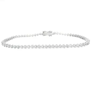 2.00ct 14k White Gold Diamond Bracelet
