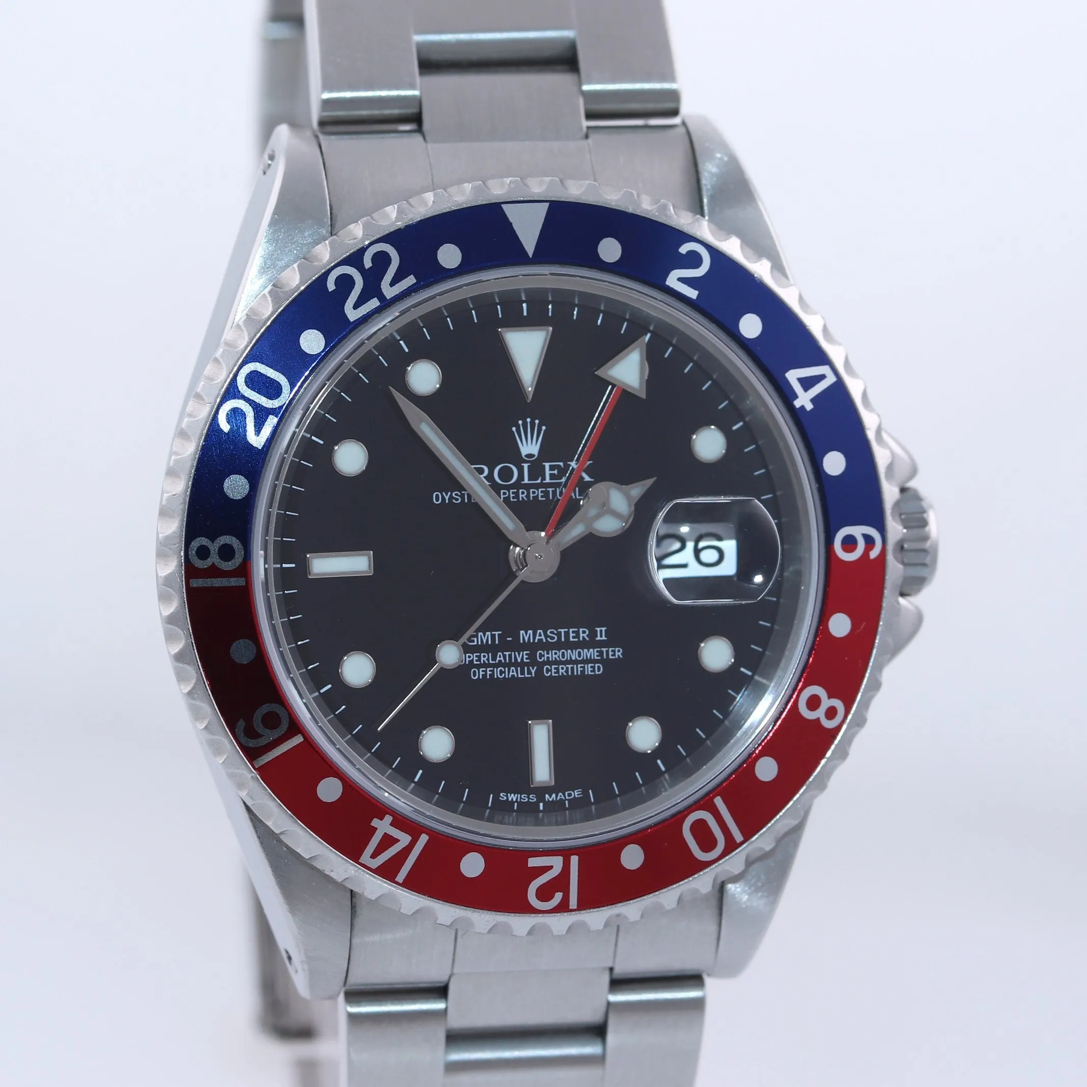 2013 RSC PAPERS Rolex GMT-Master 2 Pepsi Blue Red Steel 40mm 16710 Watch Box