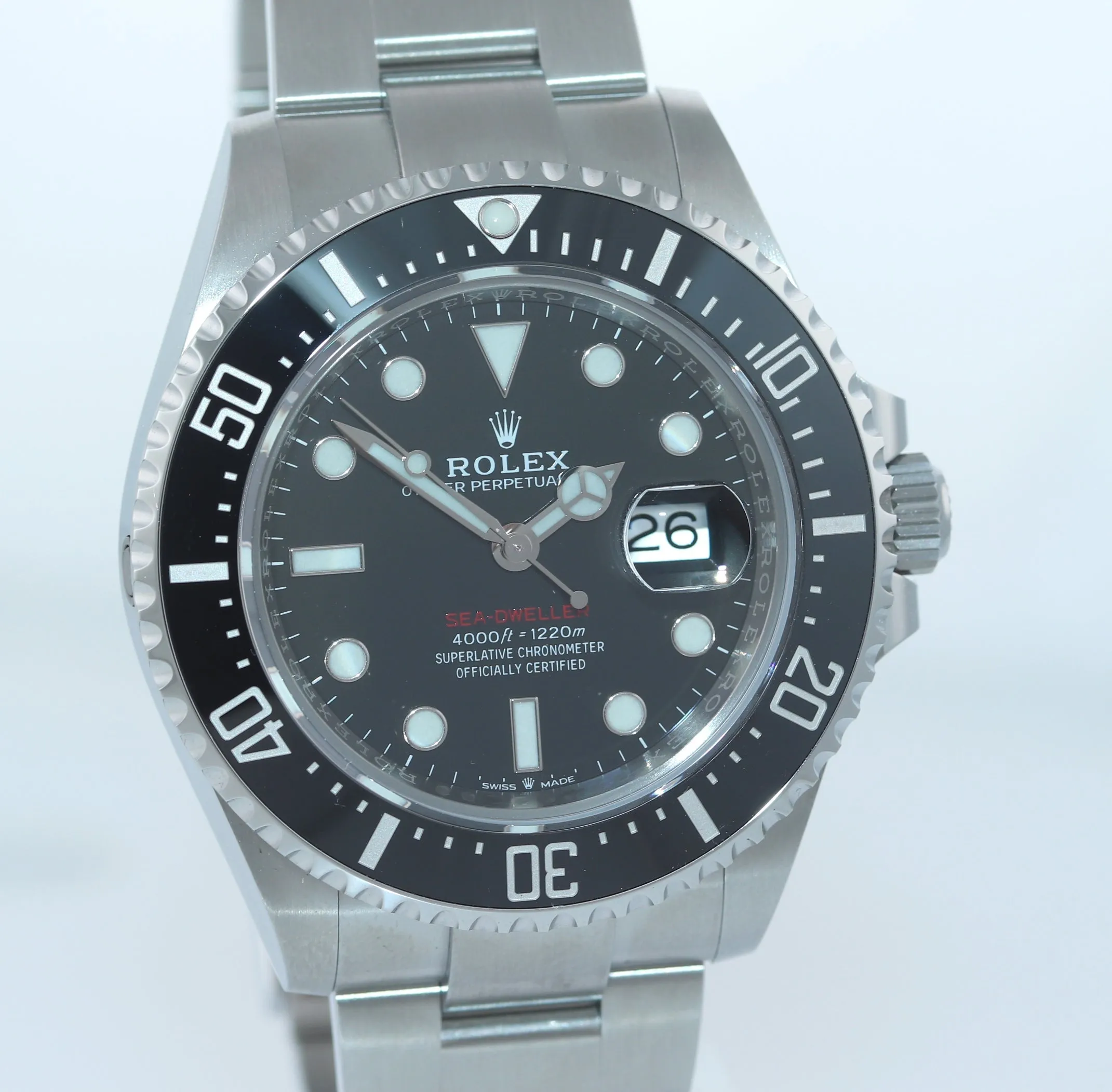 2019 PAPERS Mark II Rolex Red Sea-Dweller 43mm 126600 Steel Watch Box