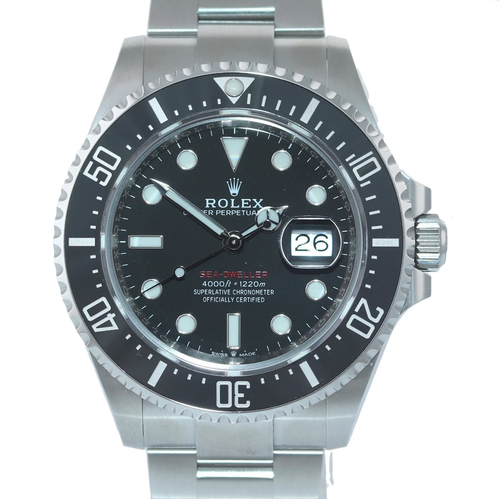 2019 PAPERS Mark II Rolex Red Sea-Dweller 43mm 126600 Steel Watch Box
