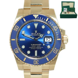 2019 PAPERS Rolex Sunburst Blue Ceramic 116618 18k Yellow Gold Watch Box