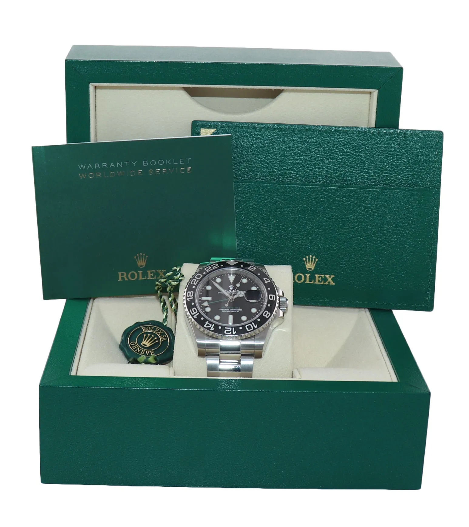 2019 Rolex GMT Master II 116710 Steel Ceramic Black Dial 40mm Watch Box
