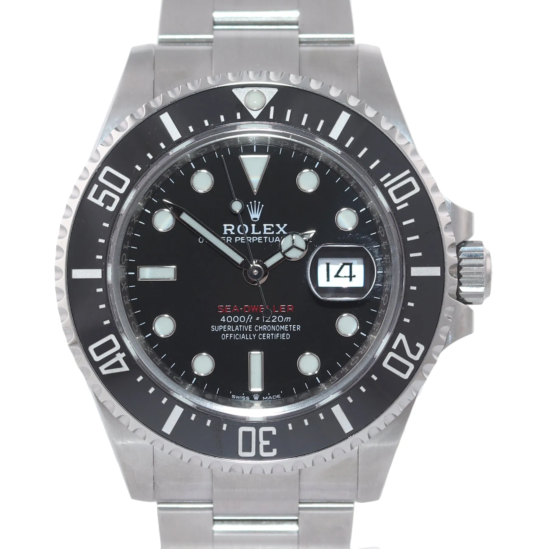 2020 PAPERS Mark II Rolex Red Sea-Dweller 43mm 126600 Steel Watch Box