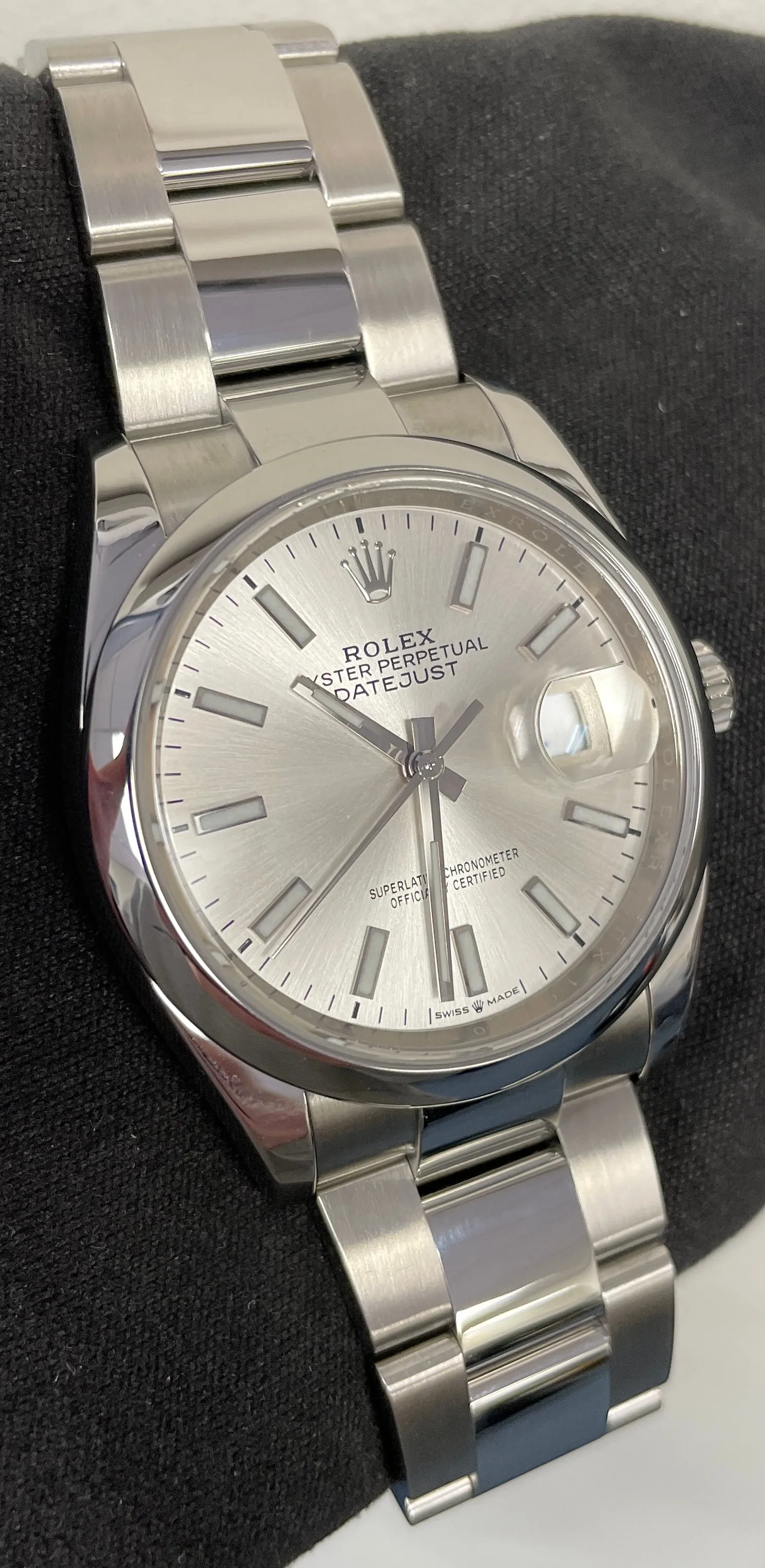 2020 Rolex DateJust 36 Silver 126200 Stainless Steel 36mm B P Watch