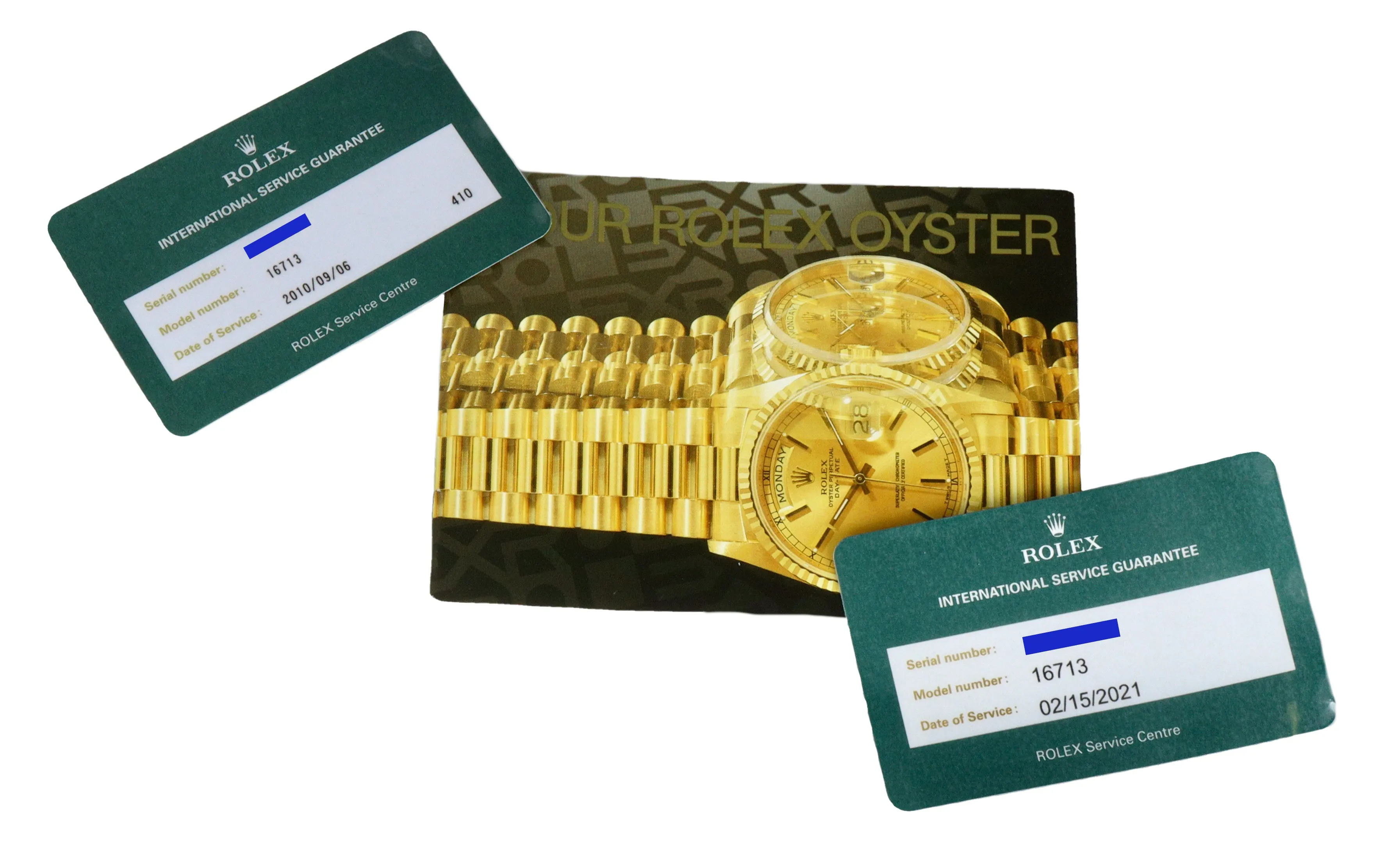 2021 ROLEX SERVICE 1995 GMT-Master II 16713 Brown Root Beer Two-Tone 18K Gold