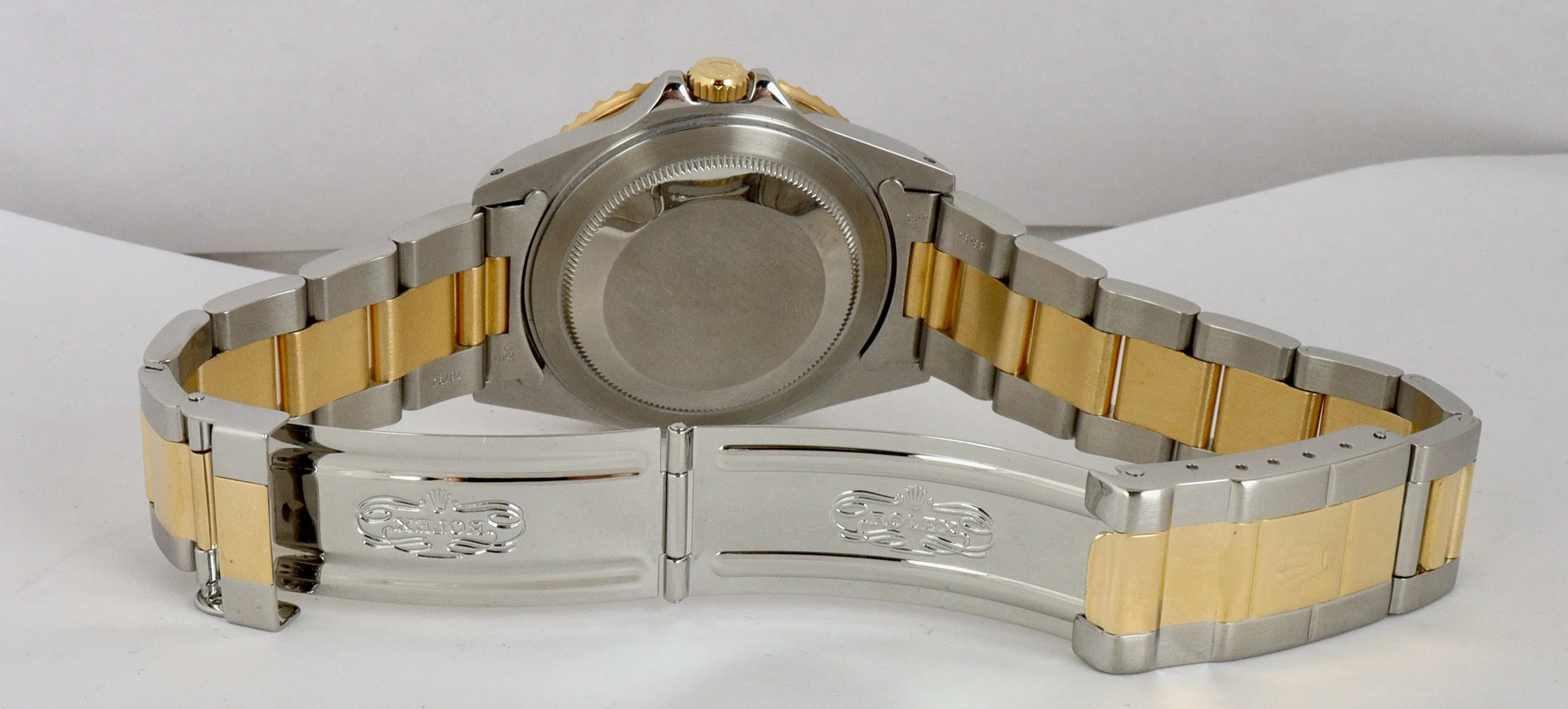 2021 ROLEX SERVICE 1995 GMT-Master II 16713 Brown Root Beer Two-Tone 18K Gold