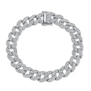 4.36ctw Diamond Pave Link Bracelet