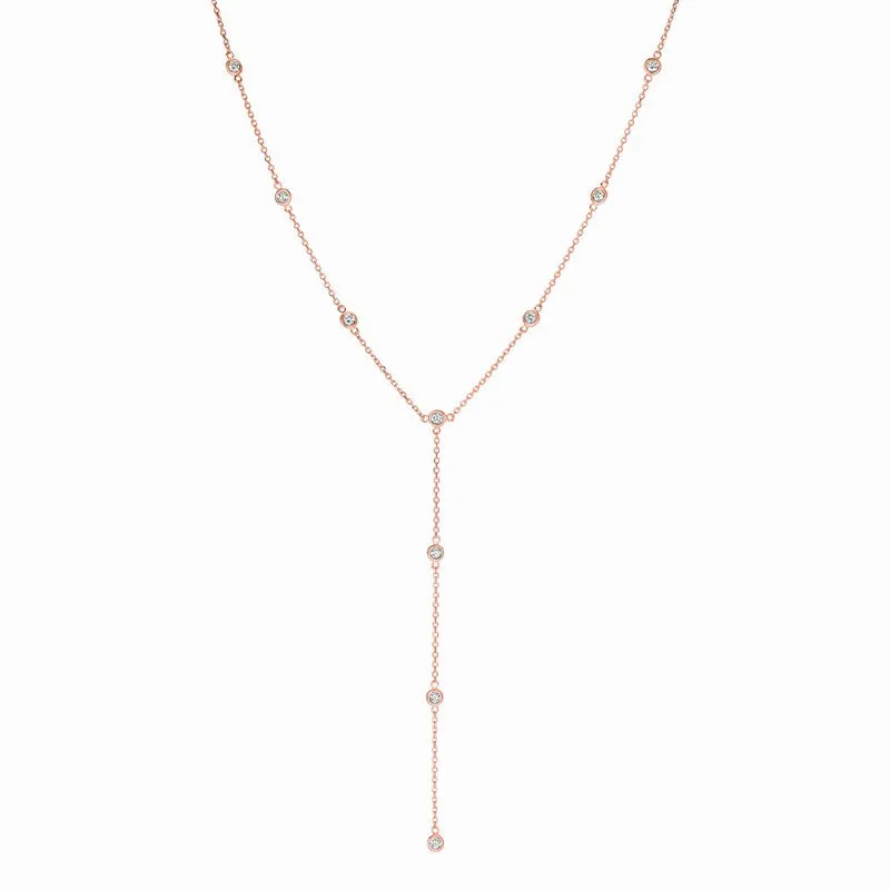 7 POINTER DIAMOND NECKLACE 14K GOLD (0.75 CTW)