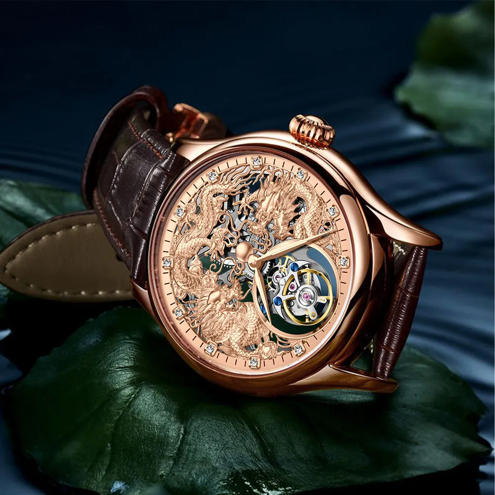 AESOP Zodiac Skeleton Tourbillon Dragon Watch 7080
