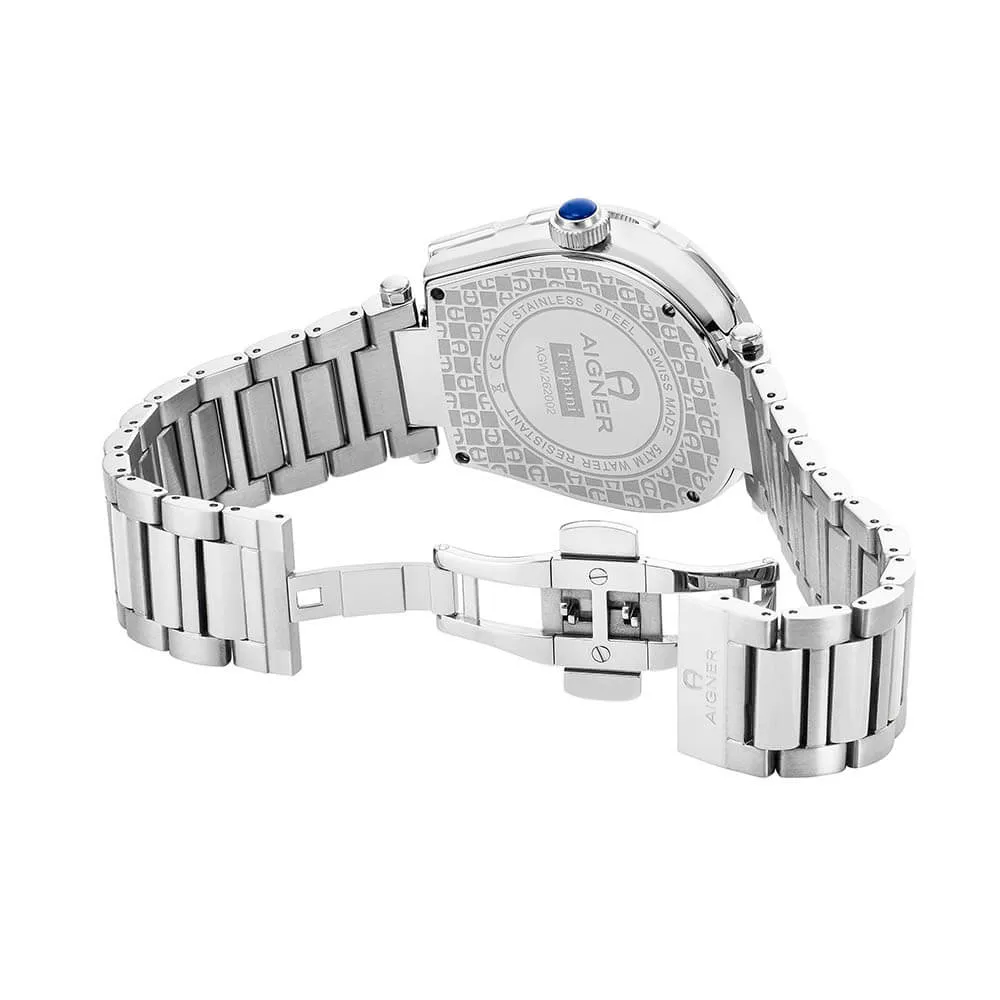 Aigner Trapani Gents Black Dial Stainless Steel Watch
