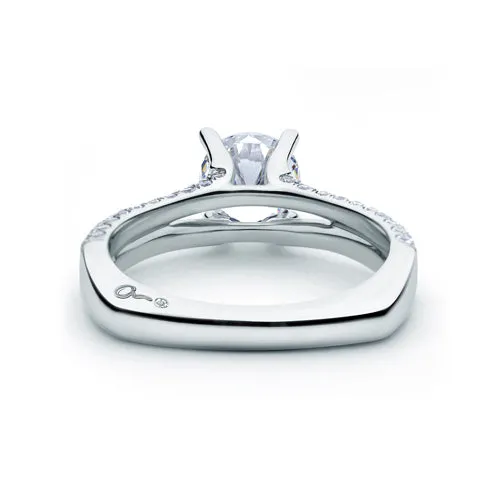 A.JAFFE Designer Single Pav̩ Split Shank Engagement Ring MES519/145