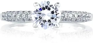 A.Jaffe Pave Diamond Engagement Ring