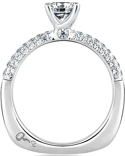 A.Jaffe Pave Diamond Engagement Ring
