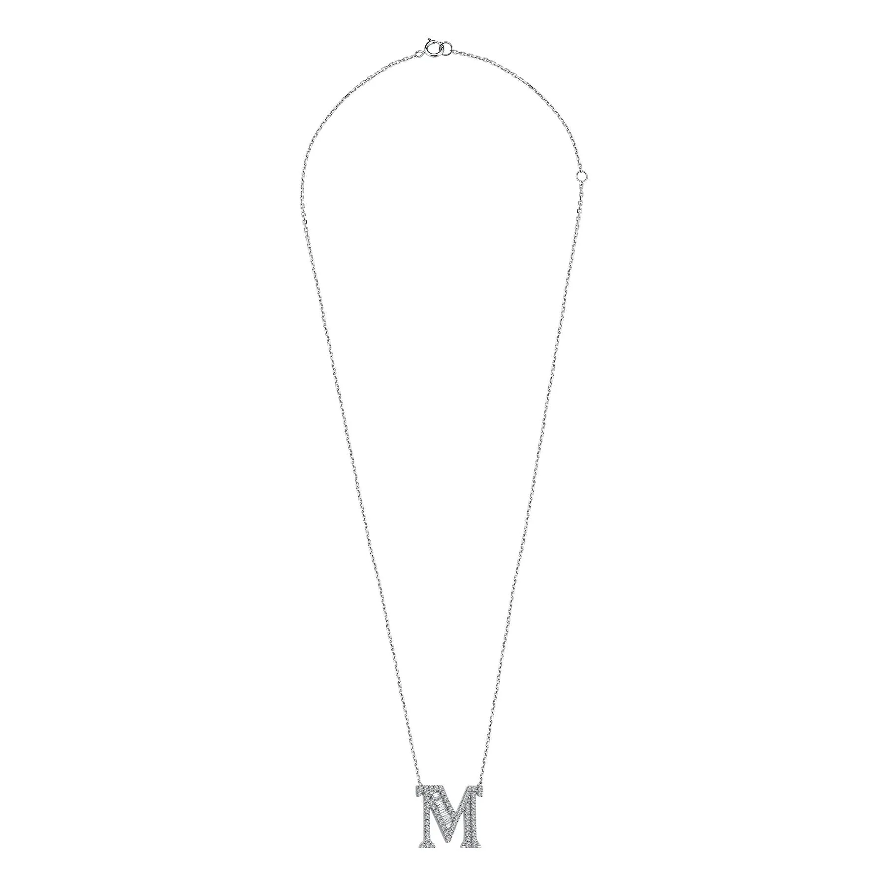 ALPHA "M" NECKLACE