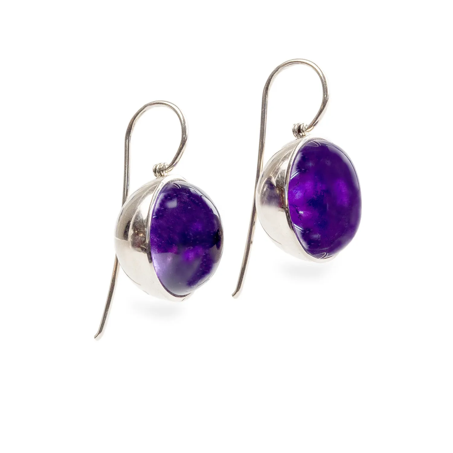 Amethyst Bowl Earrings