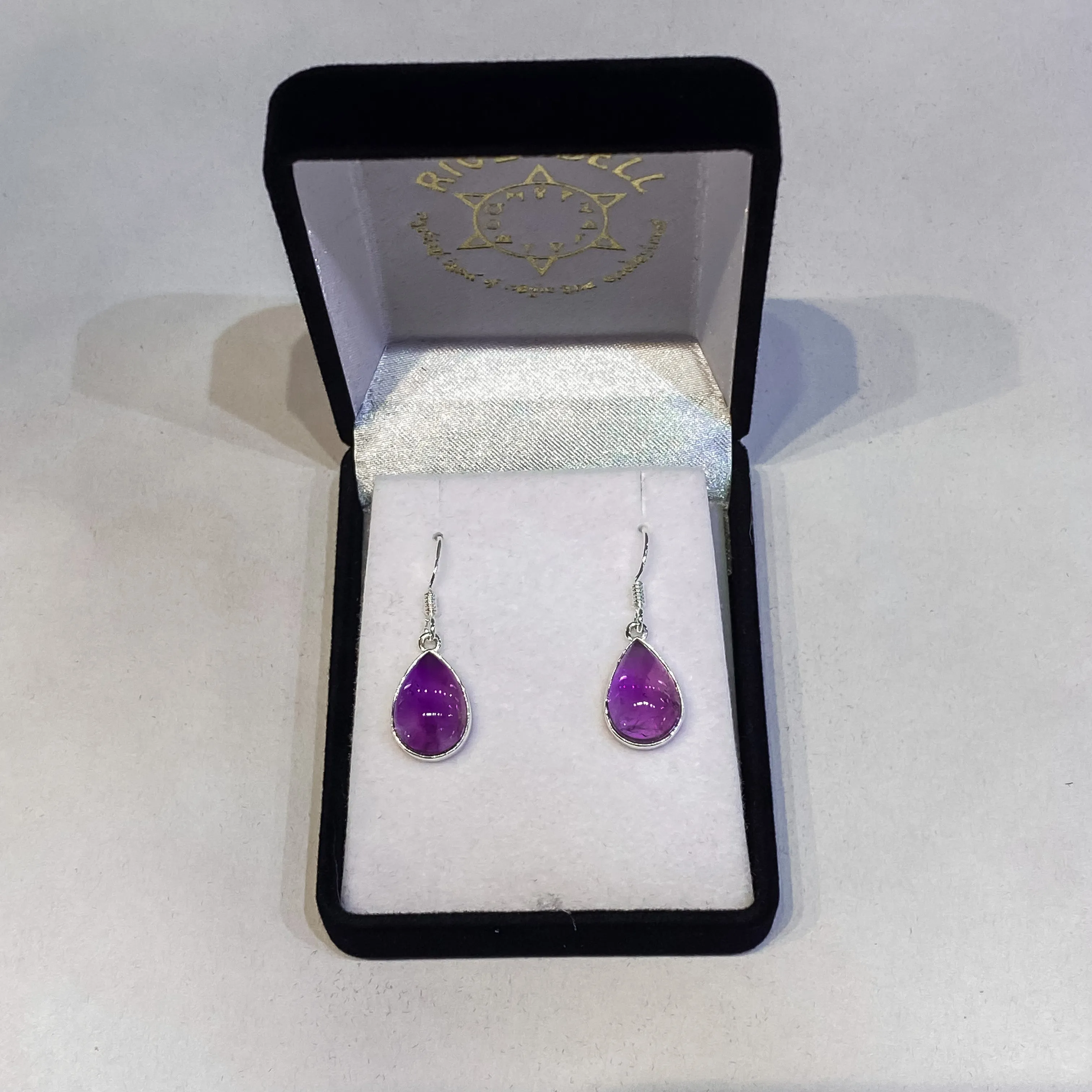 Amethyst Earrings - Teardrop