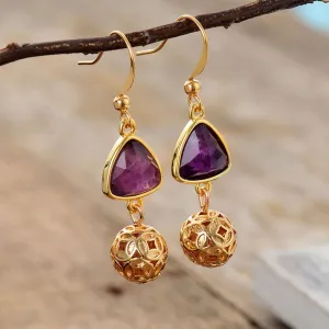 Amethyst Royal Earrings