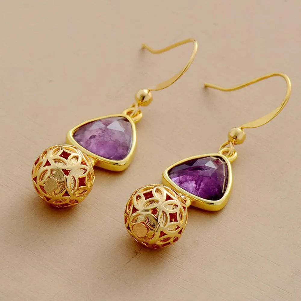 Amethyst Royal Earrings