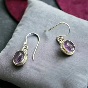 Amethyst Sterling Silver Earrings