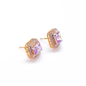 Amethyst Zirconia Radiance Earrings