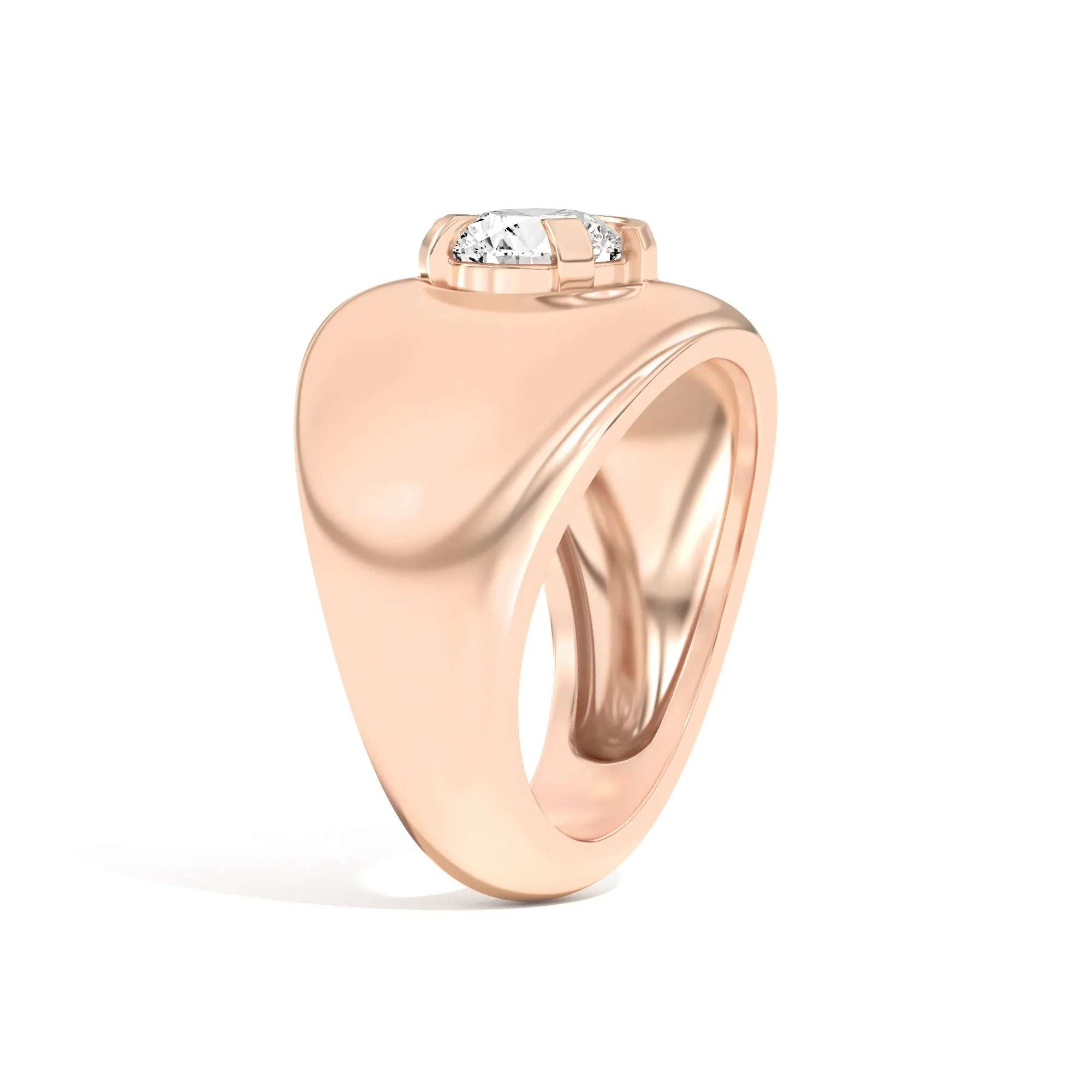 Ando Brilliant Negative Space Bombe Ring
