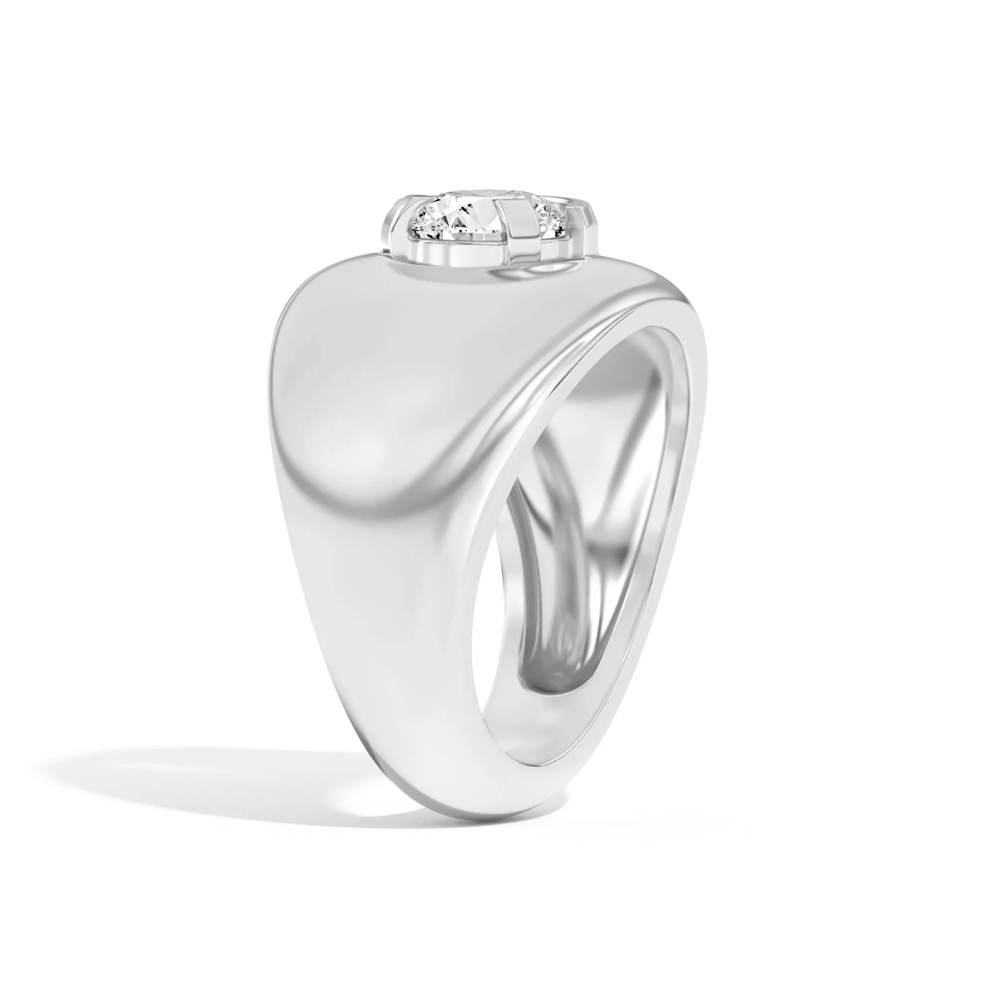 Ando Brilliant Negative Space Bombe Ring