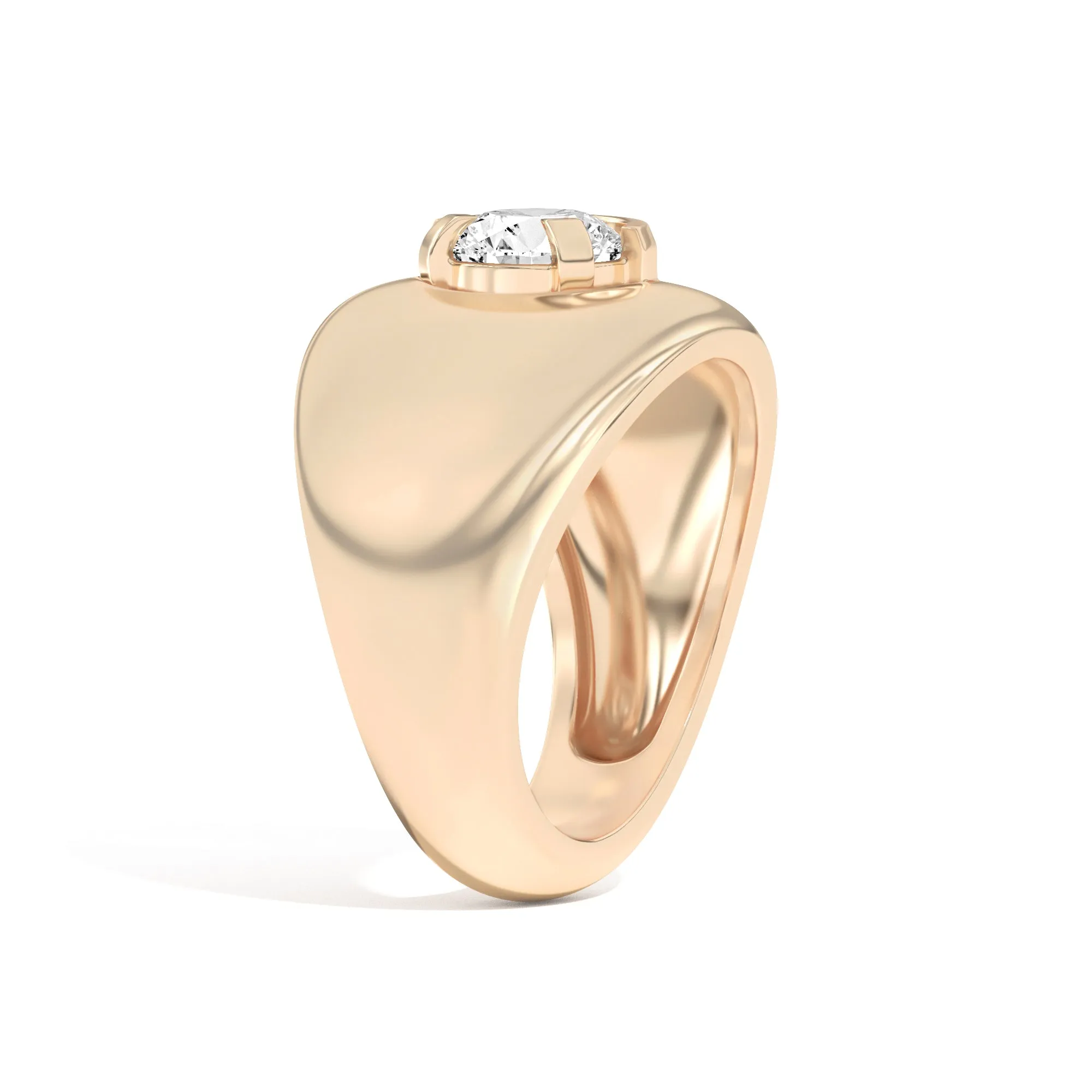 Ando Brilliant Negative Space Bombe Ring