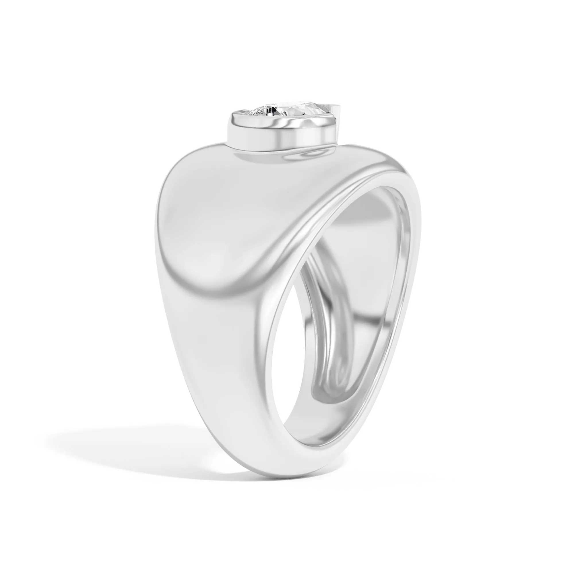 Ando Pear Negative Space Bombe Ring