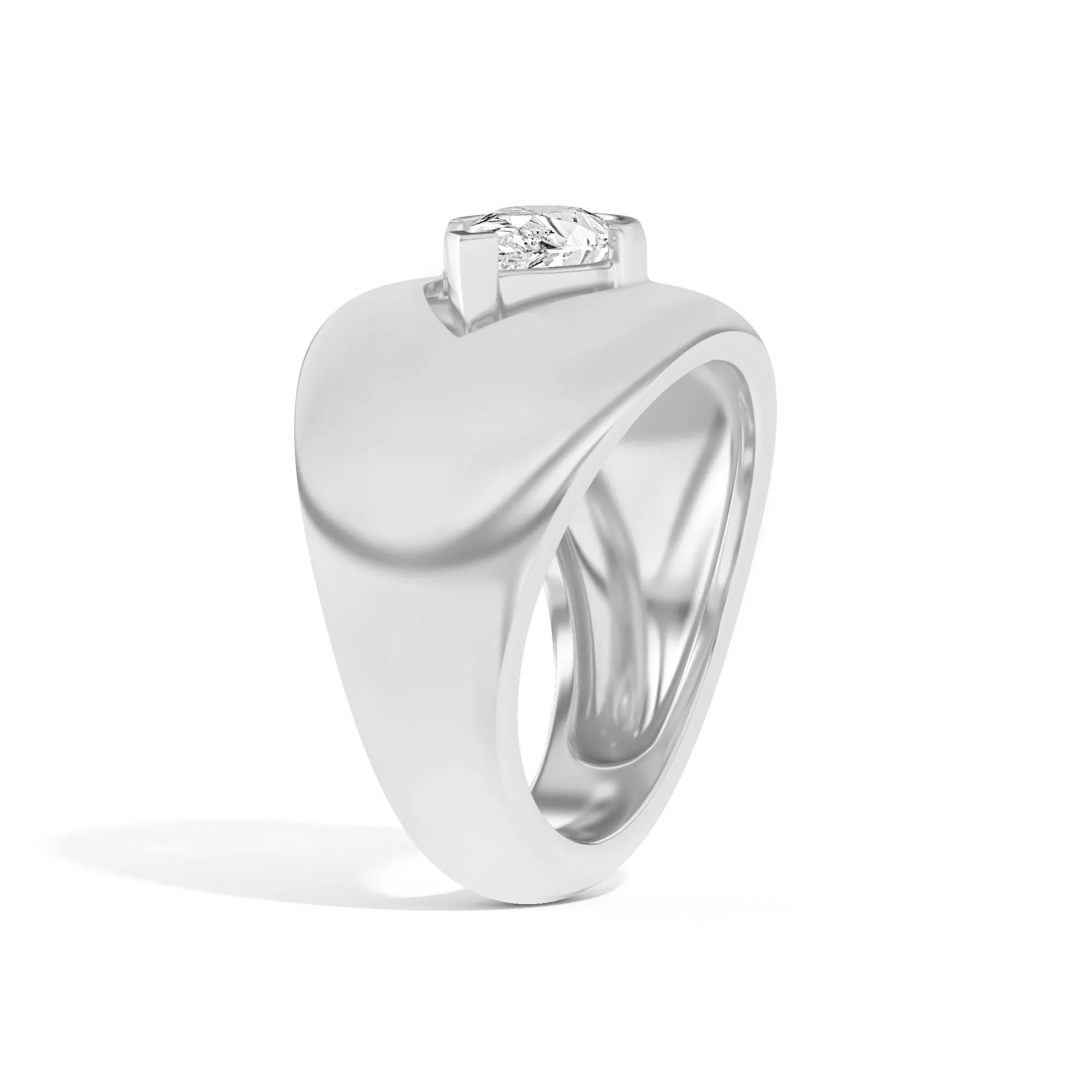 Ando Pear Negative Space Bombe Ring
